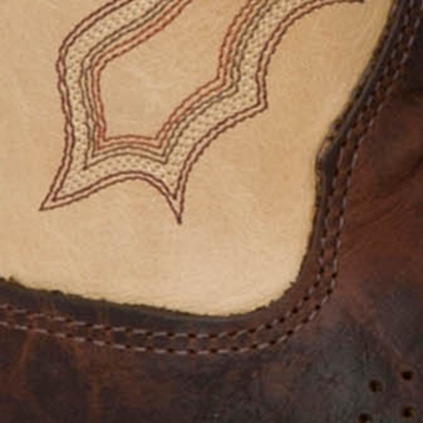 Double H Men's ICE Graham Brown Bison and Echo Taupe Square Toe Cowboy Boots - Image 1