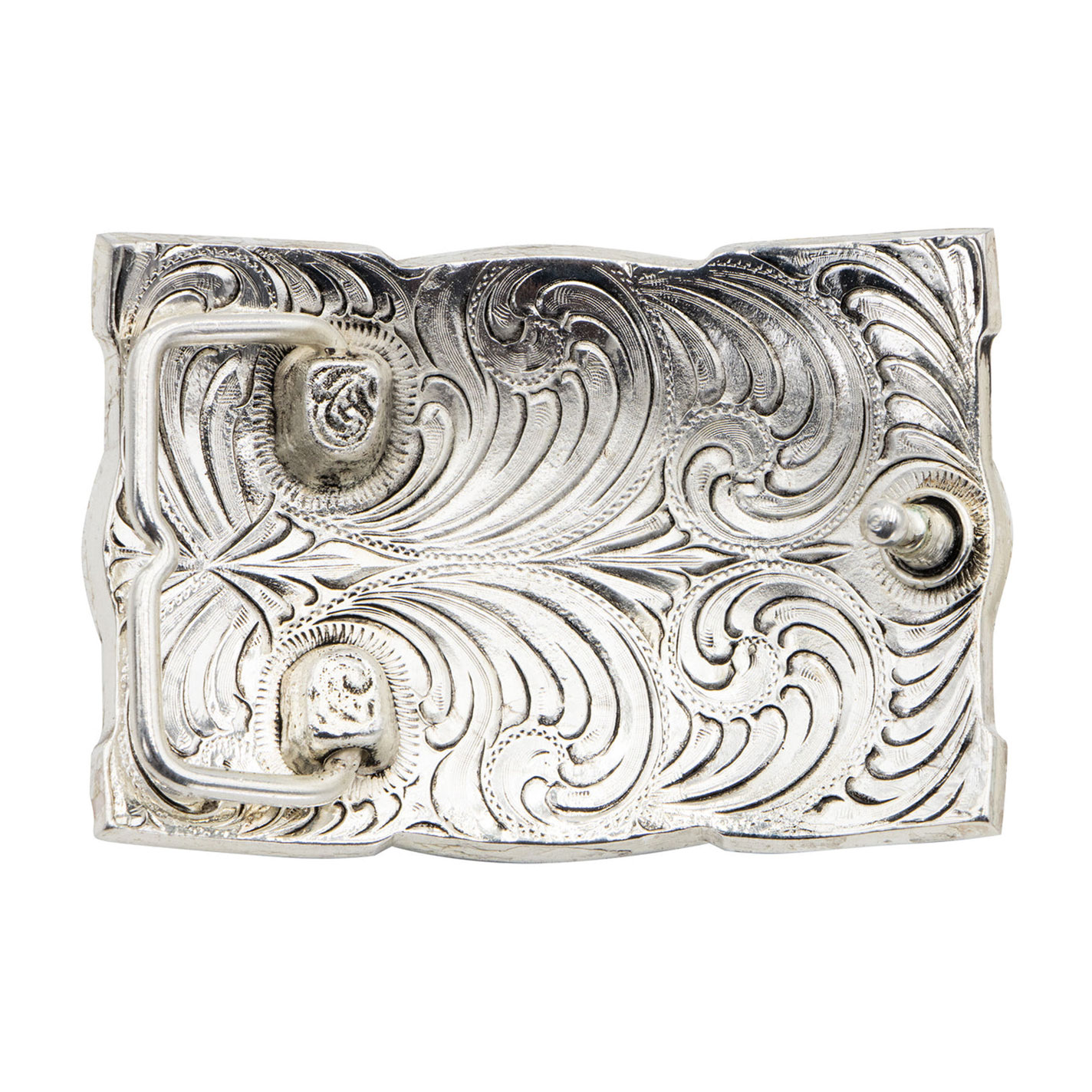 Andwest Silver Skull Chief Belt Buckle - Image 1