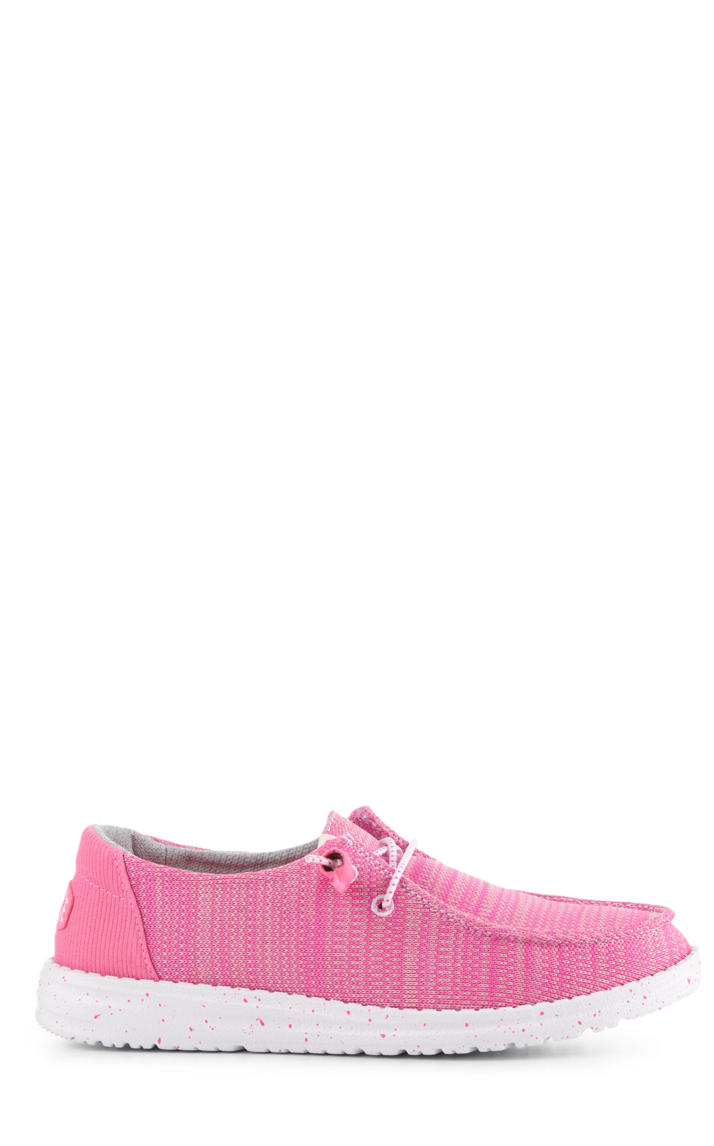 Hey Dude Women's Wendy Sport Mesh Pink Moc Toe Lace Up Casual Shoes - Image 1