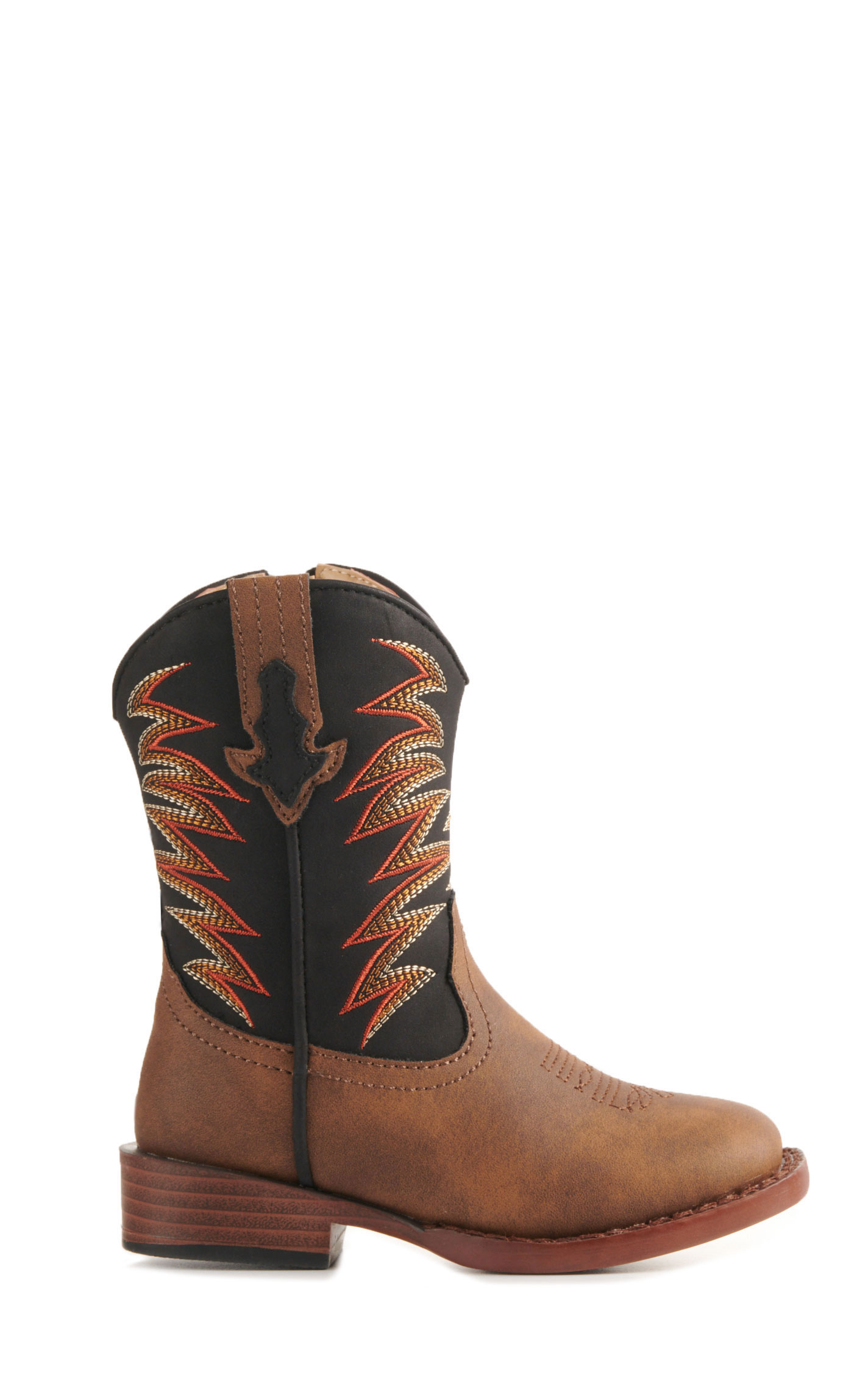 Roper Toddlers' Tan and Black Square Toe Cowboy Boots - Image 1