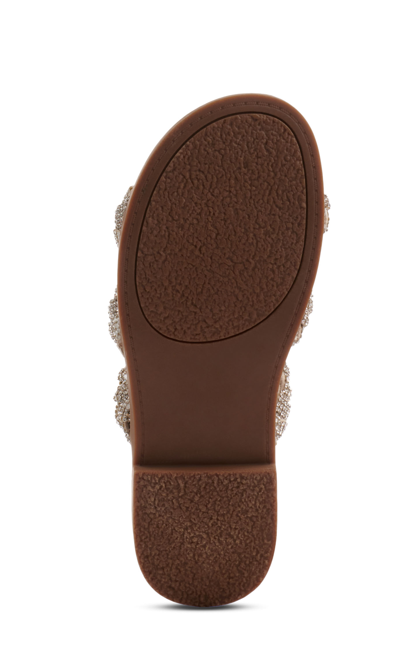 Very G Women's Stacia Tan Triple Bling Braided Straps Sandal - Image 1