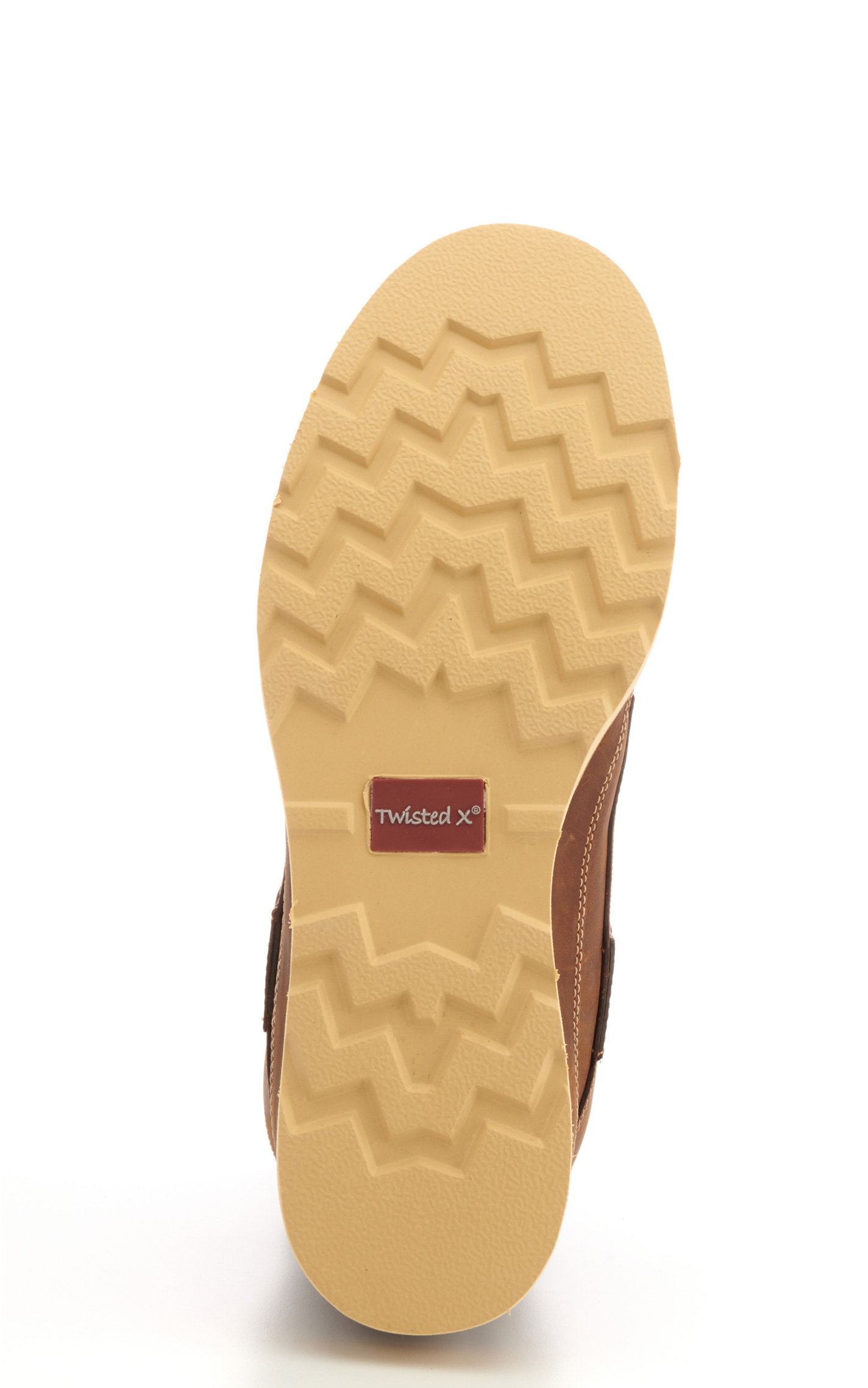 Twisted X Men's Brown Woven Insert Crepe Wedge Lace Up Casual Shoes - Image 1