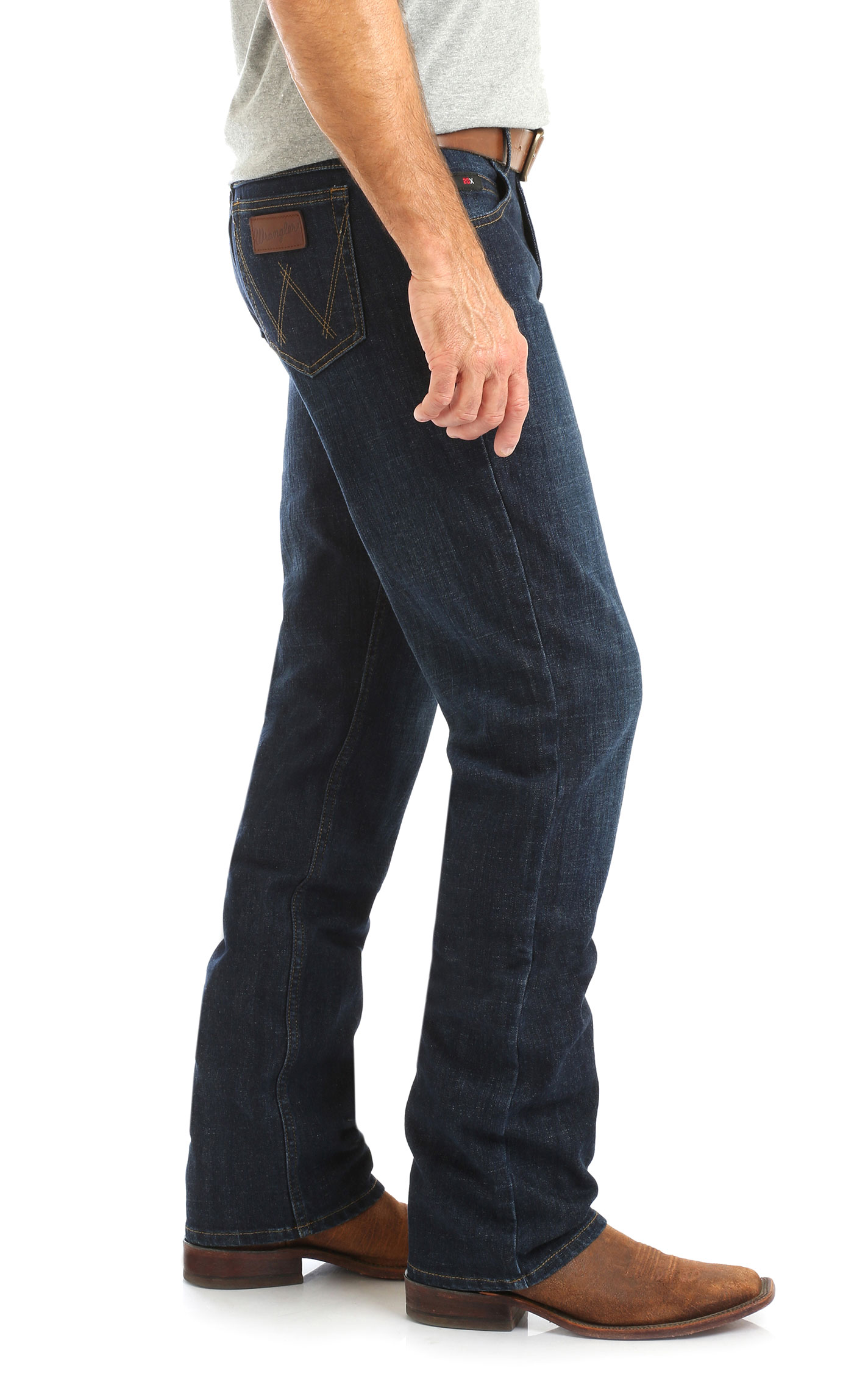 Wrangler 20X Men's Competition Dark Wash Slim Jeans - Extended Sizes - Image 1