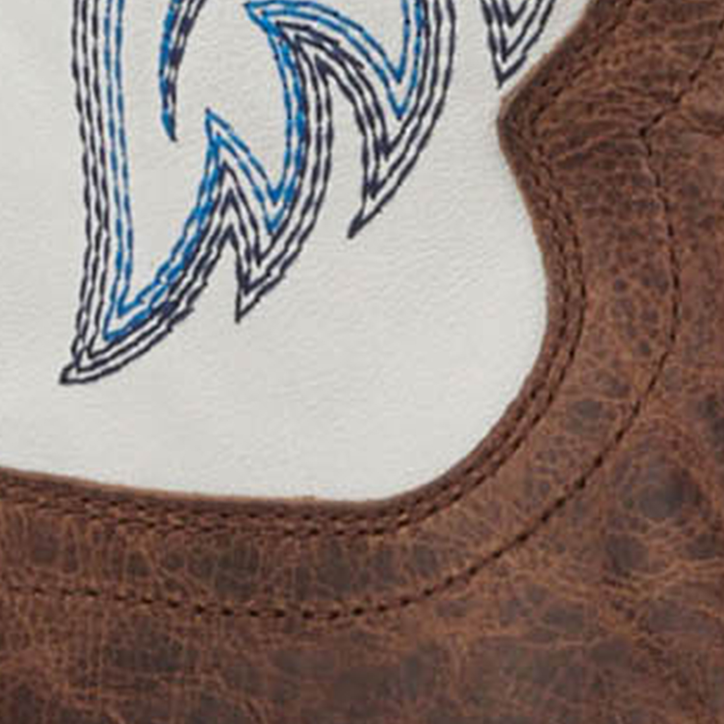 Ariat Men's Wiley Pecan Brown and Coastal Cream TekStep Wide Square Toe Cowboy Boots - Image 1
