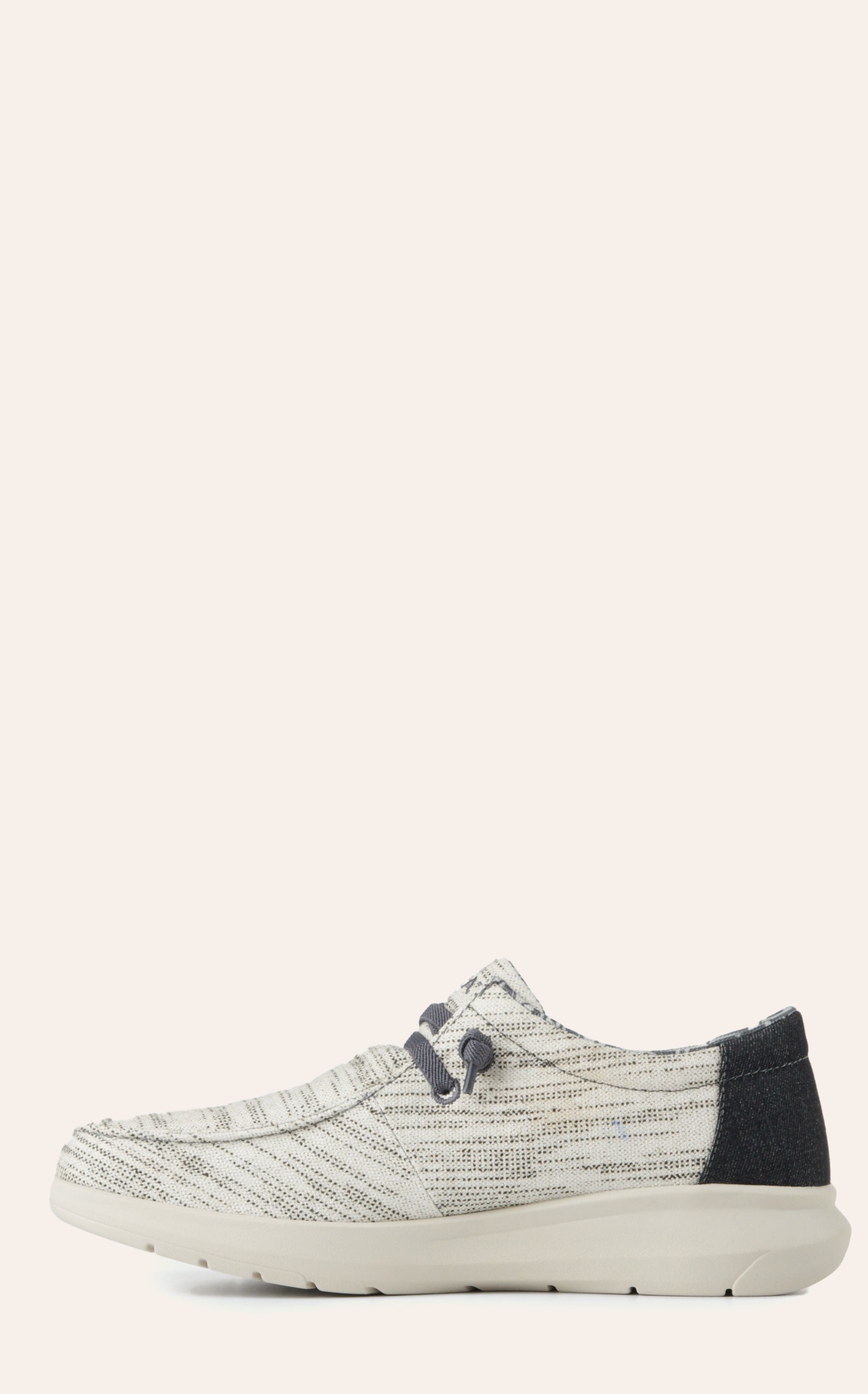 Ariat Men's Hilo Heather White with Dark Denim Stretch Lace Casual Shoe - Image 1