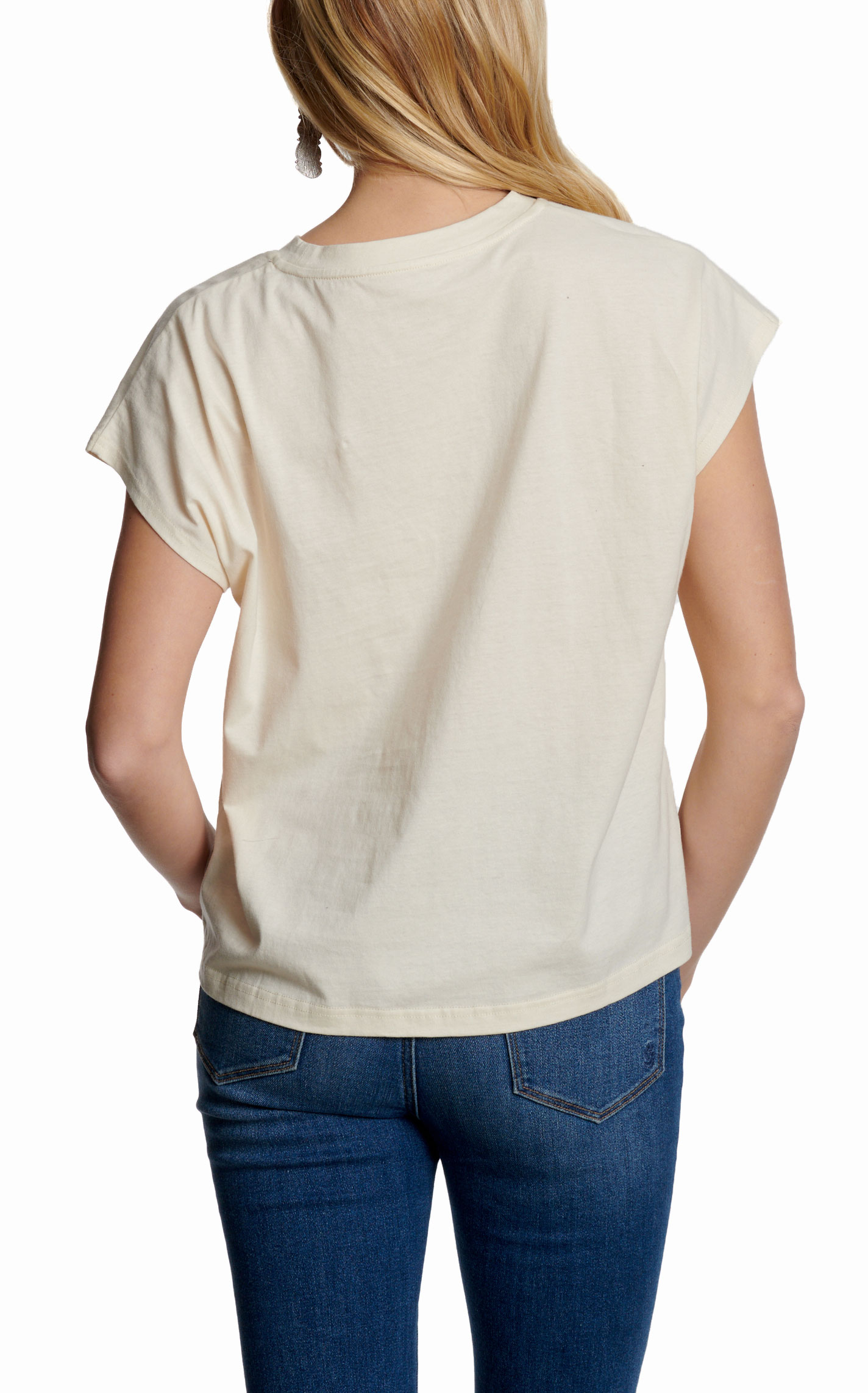 Marigold Kiss Women's White Bucking Bronc Top - Image 1