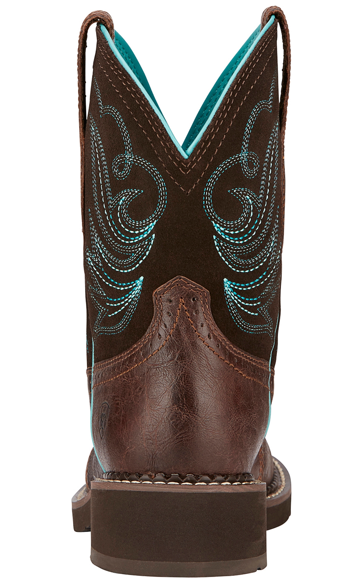 Ariat Women's Fatbaby Heritage Dapper Royal Chocolate and Fudge Round Toe Cowboy Boots - Image 1