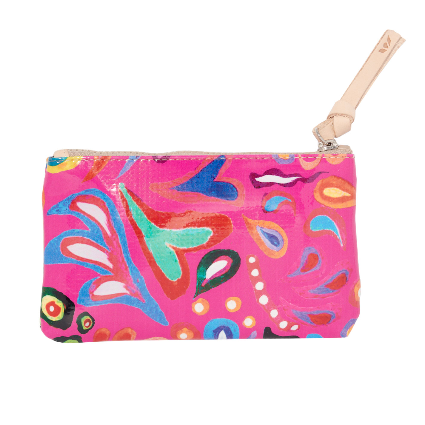 Consuela Ceci Slim Pink Abstract Wallet - Image 1
