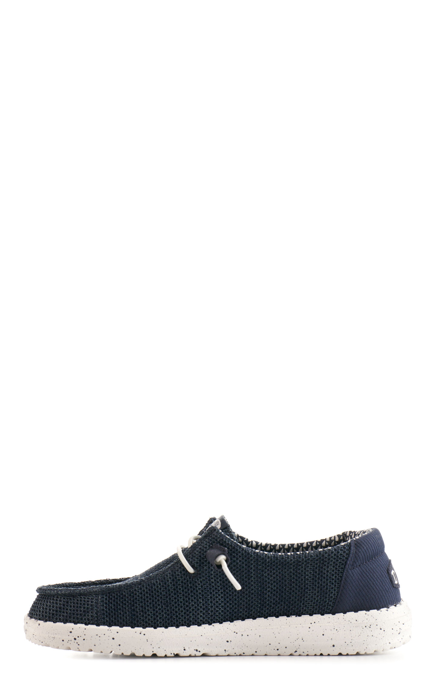 Hey Dude Women's Wendy Stretch Mesh Navy Moc Toe Lace Up Casual Shoes - Image 1