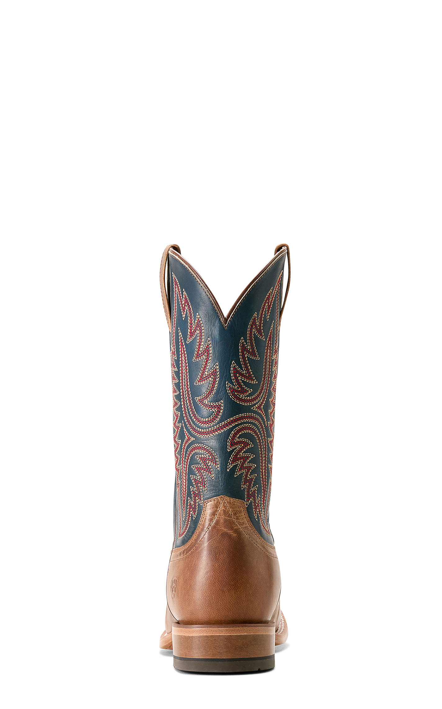 Ariat Men's Tanglewood Bone and Blue Wide Square Toe Cowboy Boots - Image 1