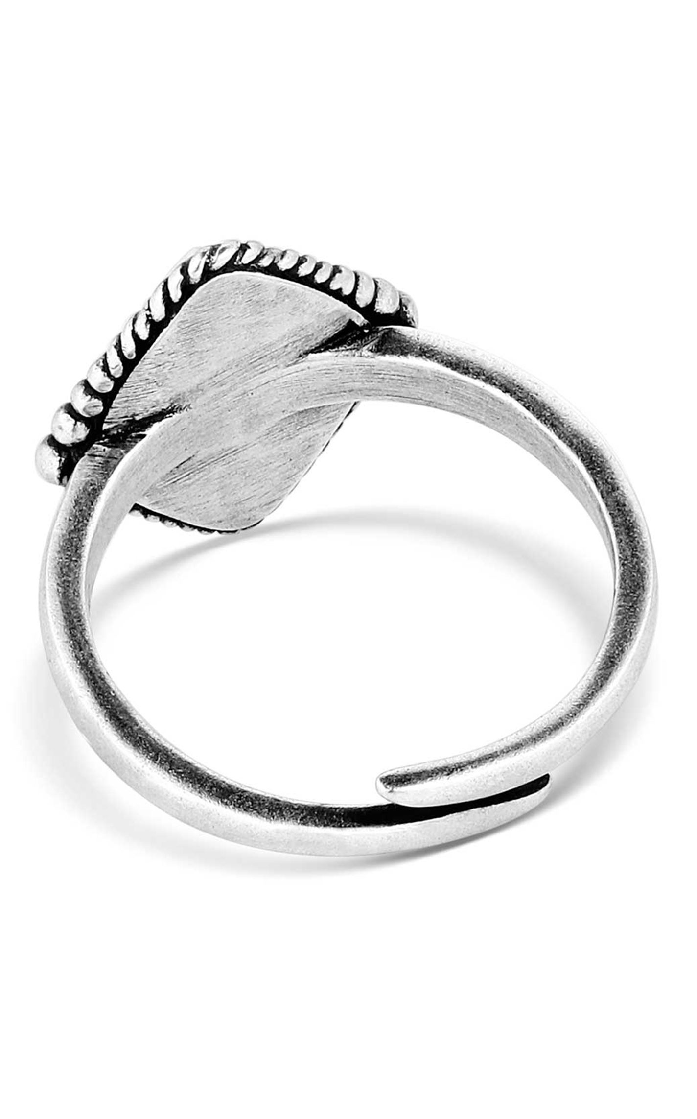 Montana Silversmiths Silver & Stone Blank Slate Ring - Image 3