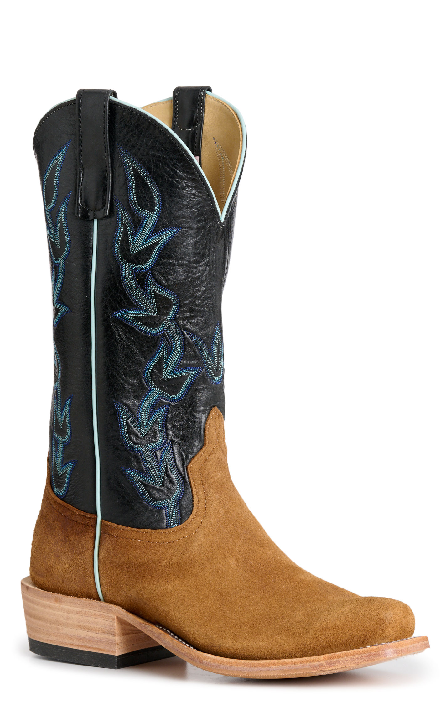Anderson Bean Men's Toasted Sand & Black Avatar Cutter Toe Cowboy Boots - Image 1