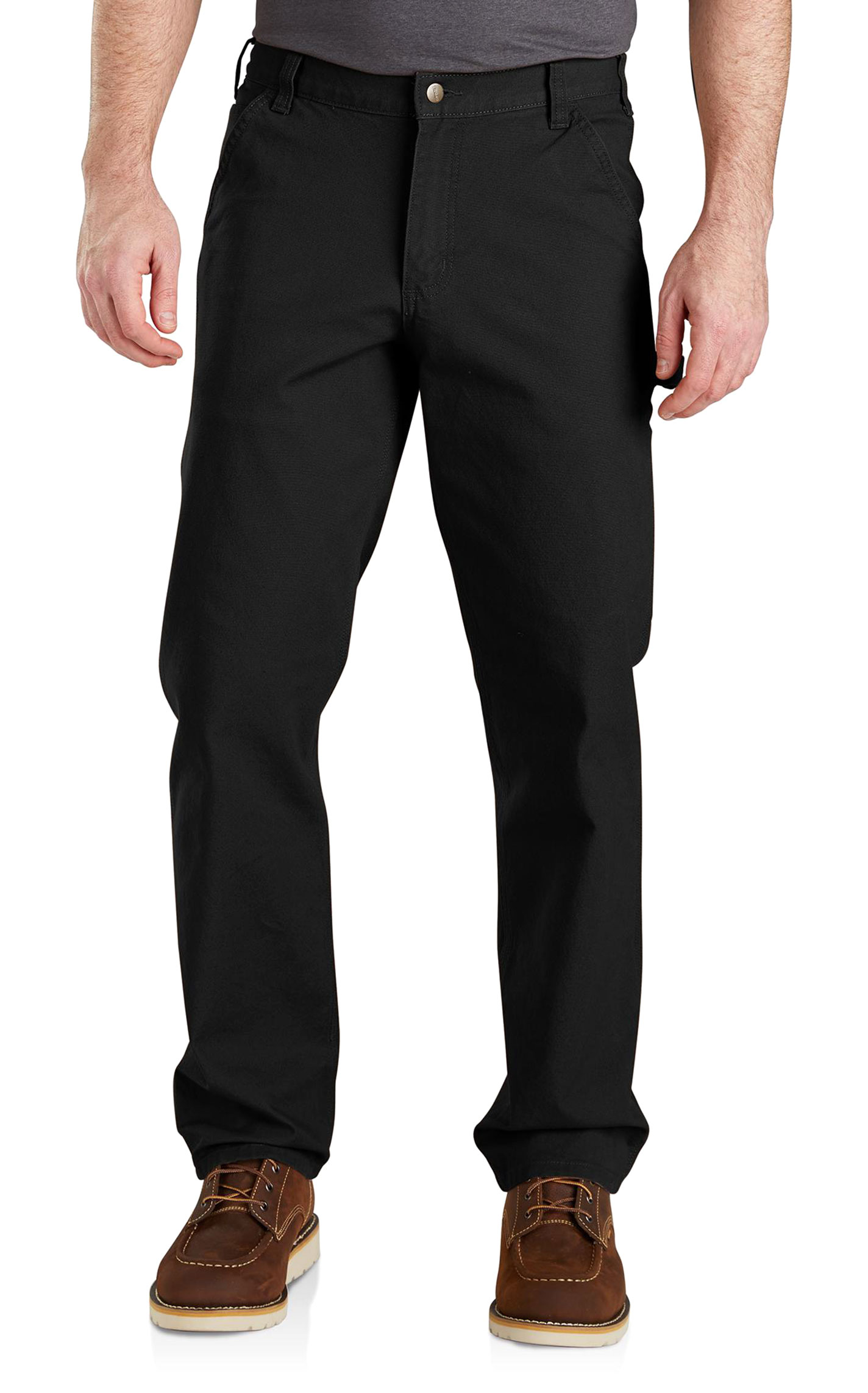 Carhartt Men's Black Washed Duck Work Pants - Image 1