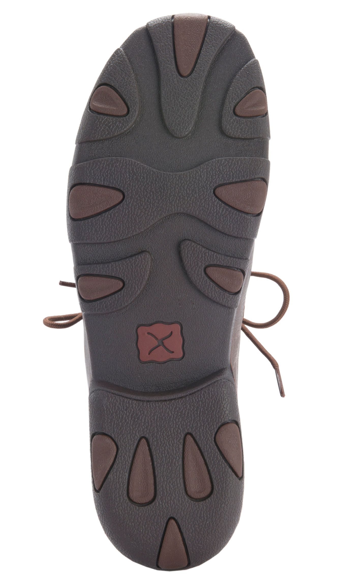 Twisted X Men's Copper Brown Driving Moccasin Lace Up Casual Shoes - Image 1