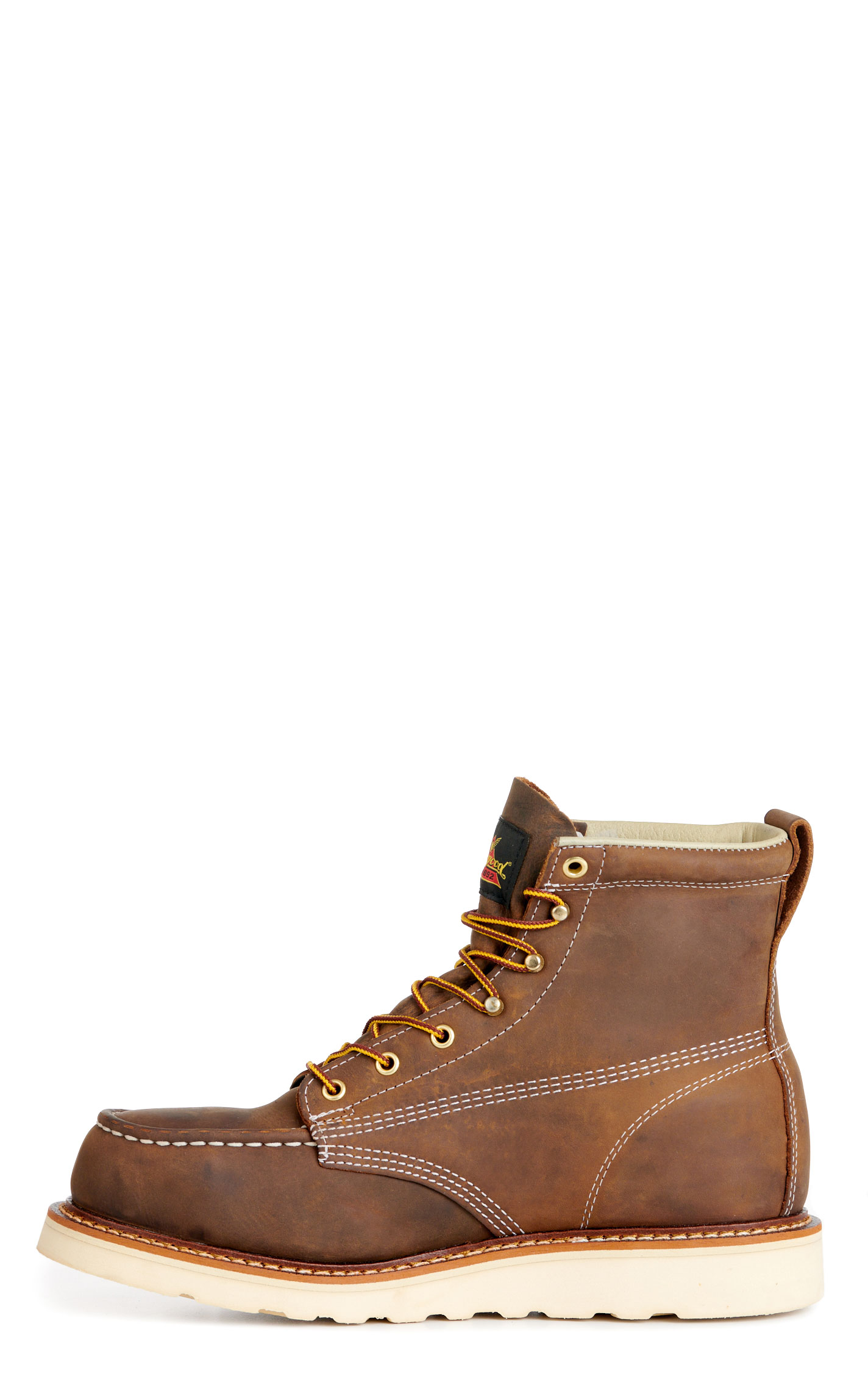 Thorogood Men's American Heritage Crazy Horse Moc Steel Toe Wedge 6\