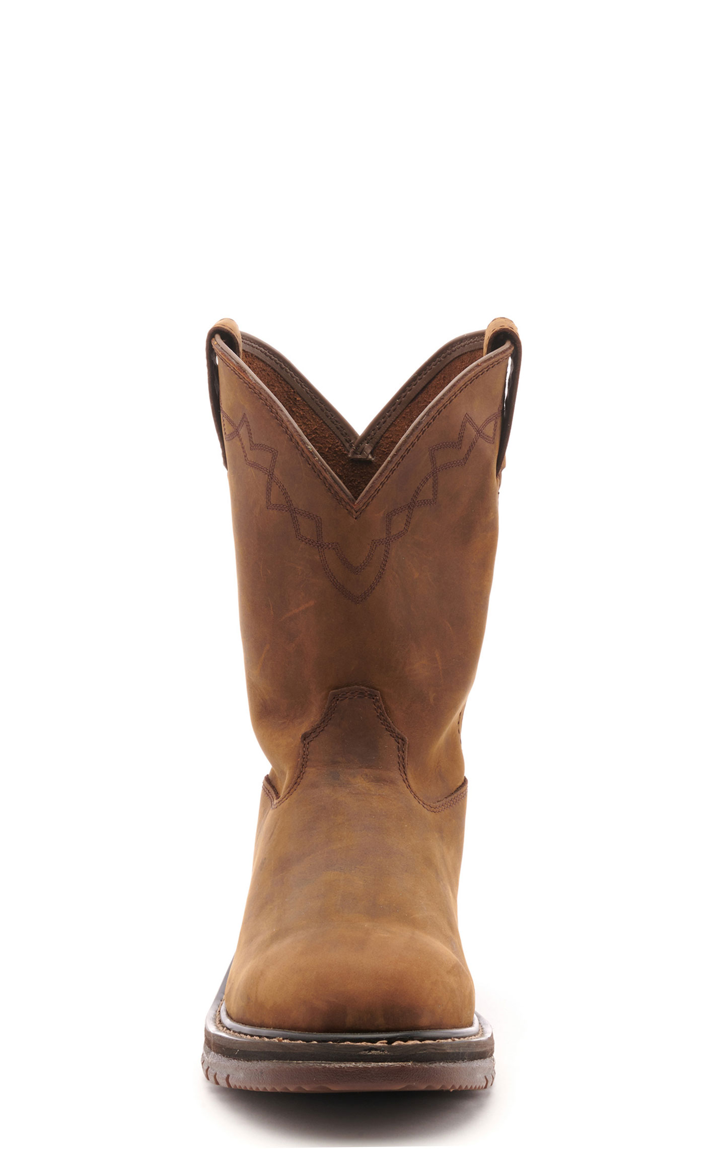 Rocky Men's Original Ride Brown Round Toe Wellington Work Boot - Image 1