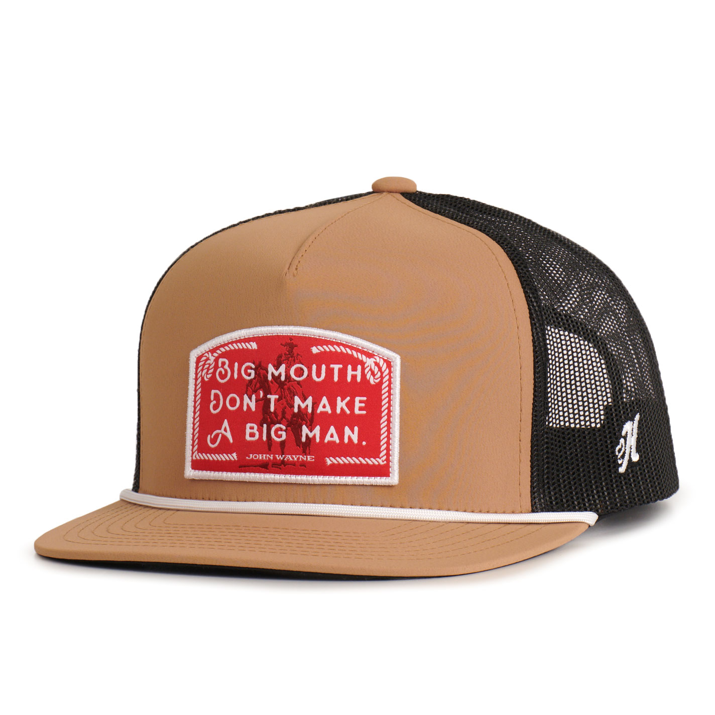 Hooey Tan John Wayne Quote Mesh Snapback Cap - Image 1