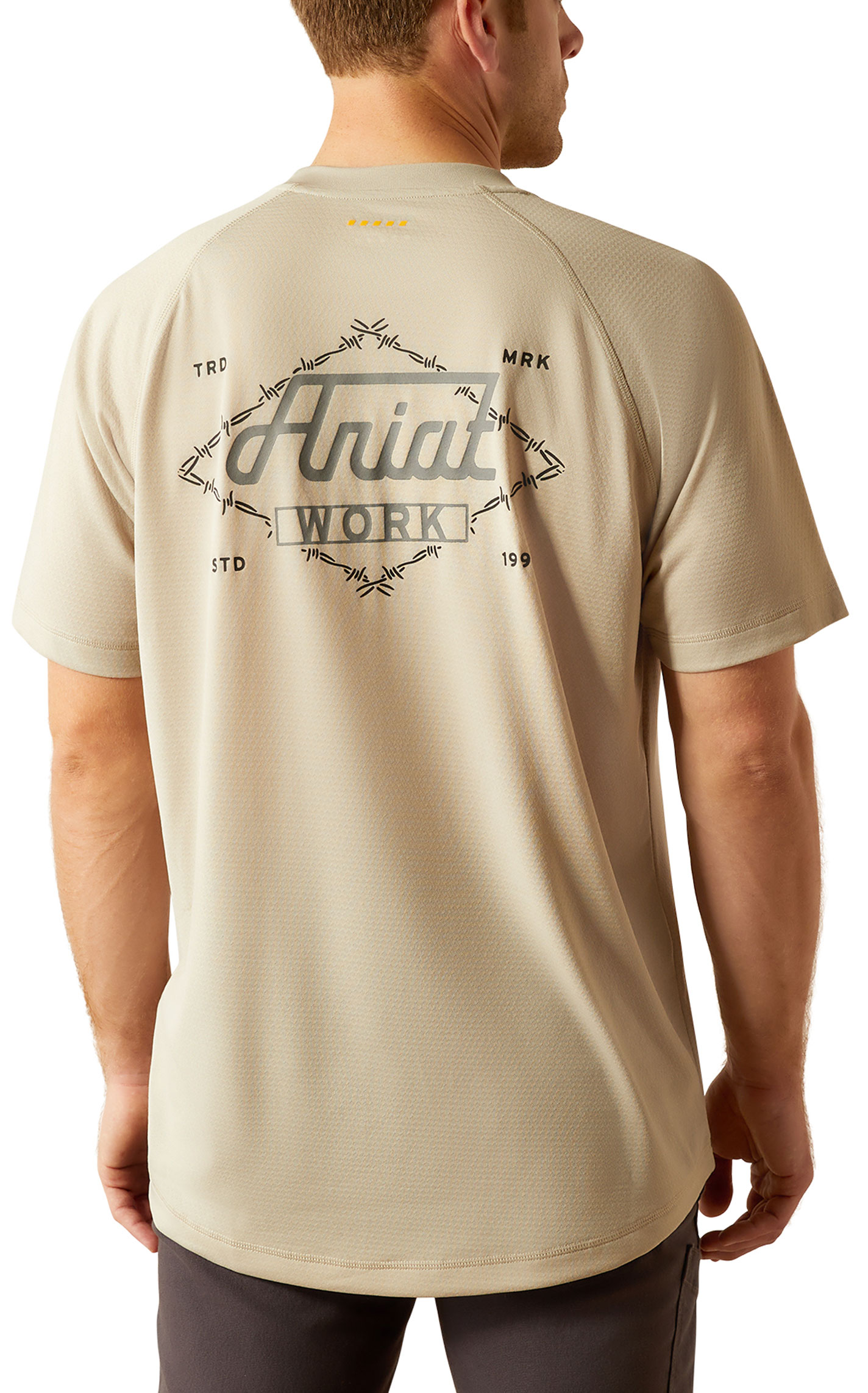 Ariat Men's Rebar Heat Fighter Sand Graphic Work T-Shirt - Image 2