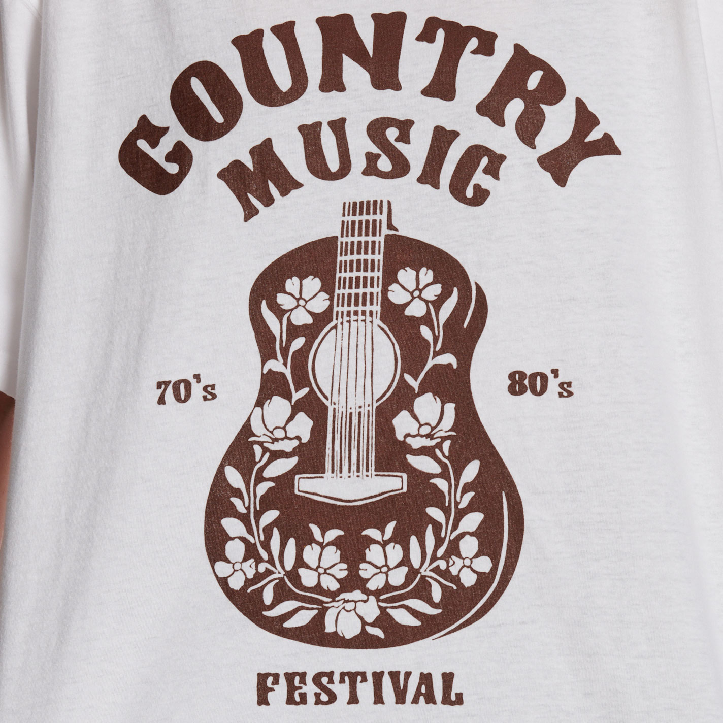 Zutter Women's White Country Music Festival Graphic T-Shirt - Image 1