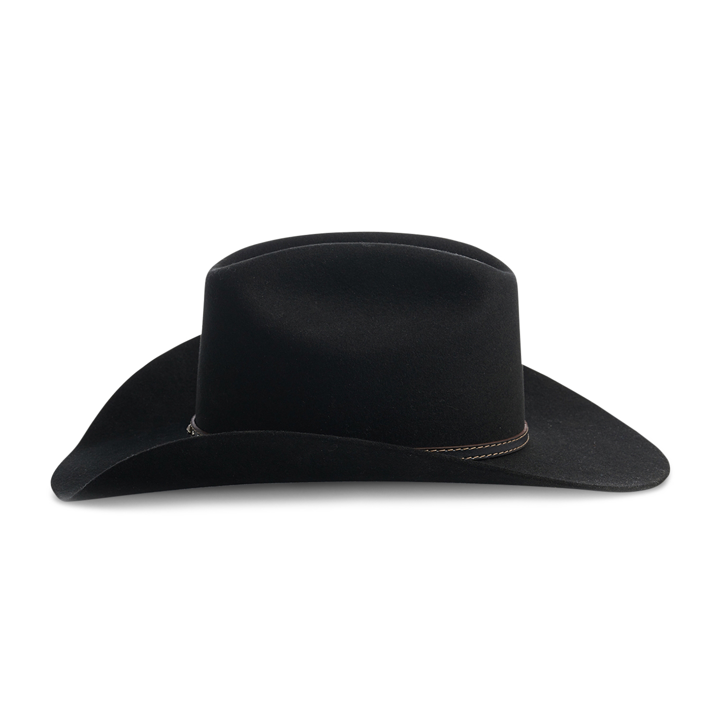 Justin Youth Black Blackhills Jr 2X Wool Cowboy Hat - Image 1