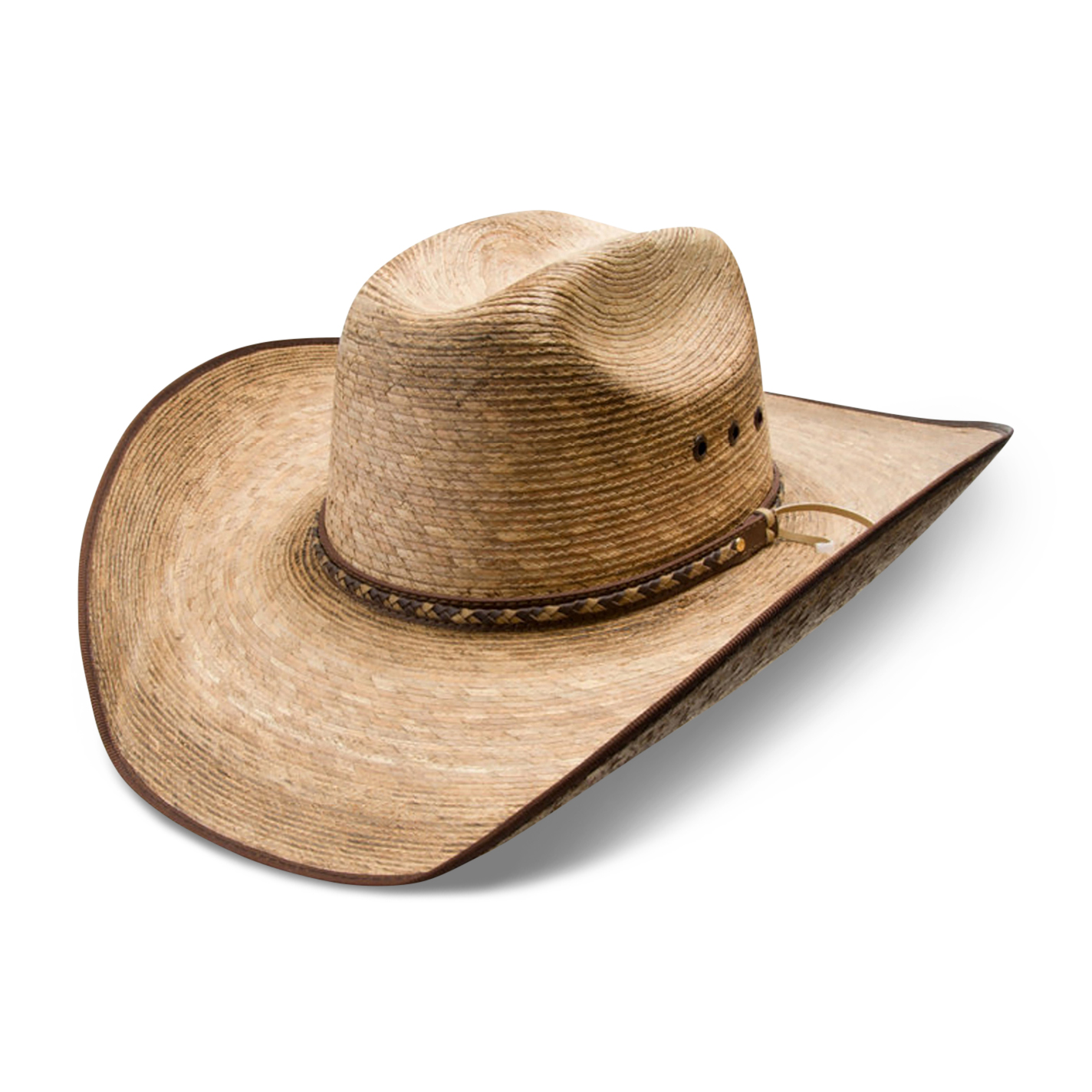 Resistol Burned Brady Genuine Mexican Palm Cowboy Hat - Image 1