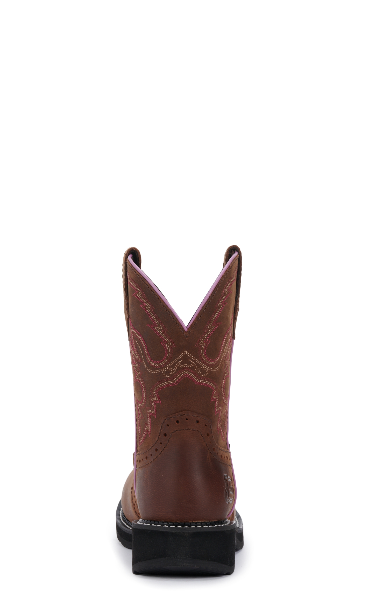 Justin Women's Gypsy Collection Wanette Aged Bark Brown Round Steel Toe Work Boot - Image 1