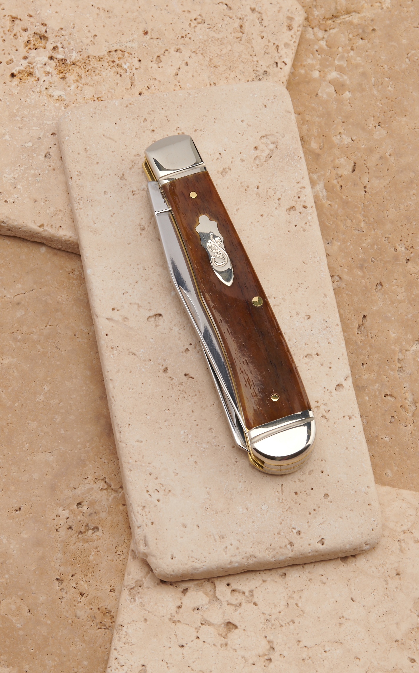 Case Smooth Antique Bone Trapper Knife - Image 1