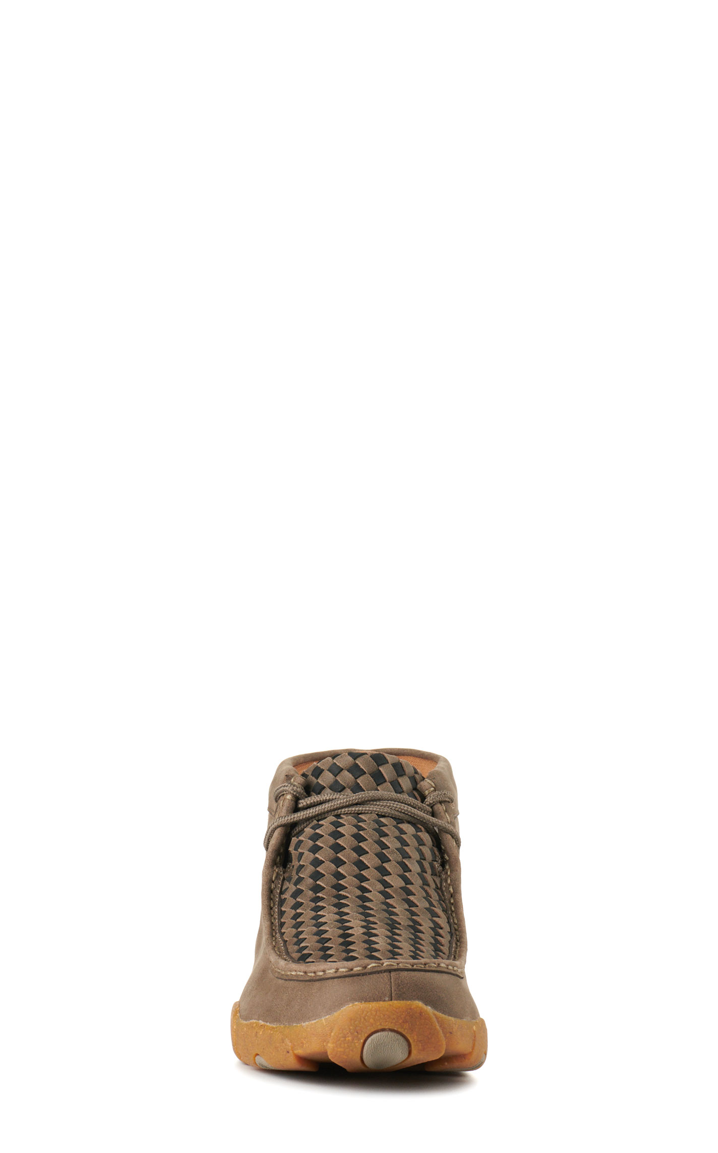 Twisted X Men's Taupe with Black Basketweave Driving Moccasin Casual Shoe - Image 1