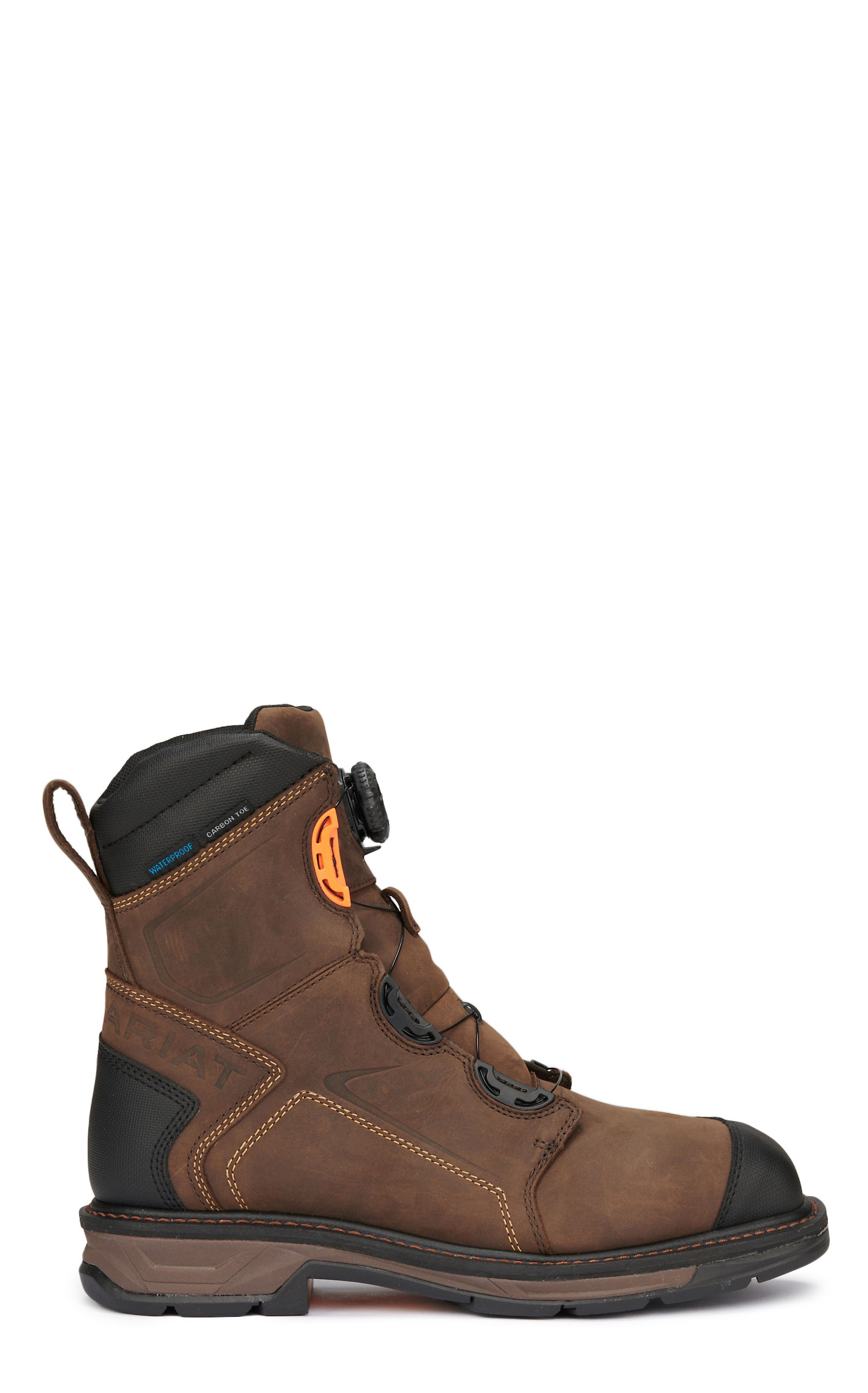 Ariat Men's WorkHog XT Brown BOA Fit Waterproof Square Composite Toe 8\