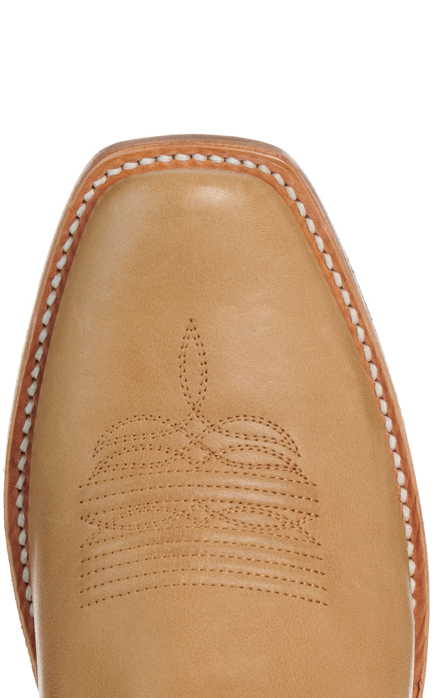 Ariat Men’s Futurity Showman Flaxen Tan and Chocolate TekStep Cutter Toe Cowboy Boots - Image 1