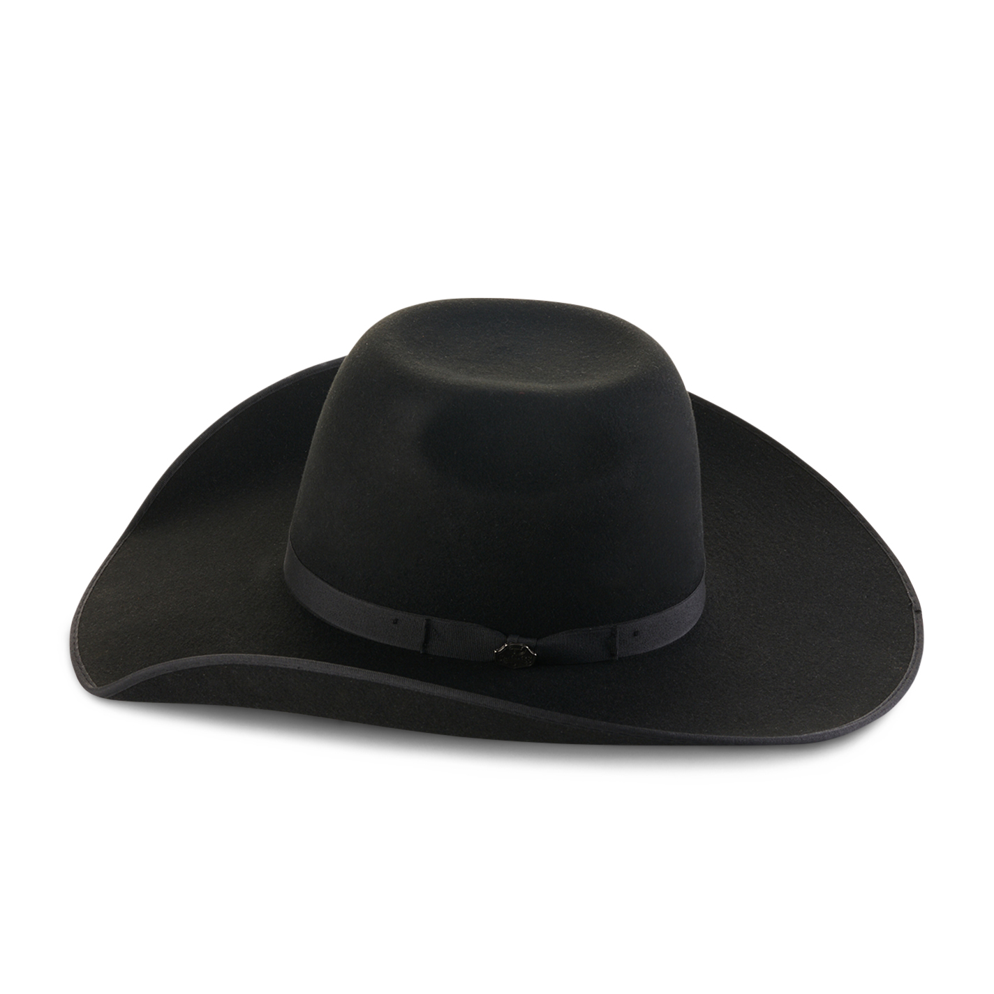 Cavender's Cowboy Collection 3X Black Bull Rider Crown Premium Wool Cowboy Hat - Image 1