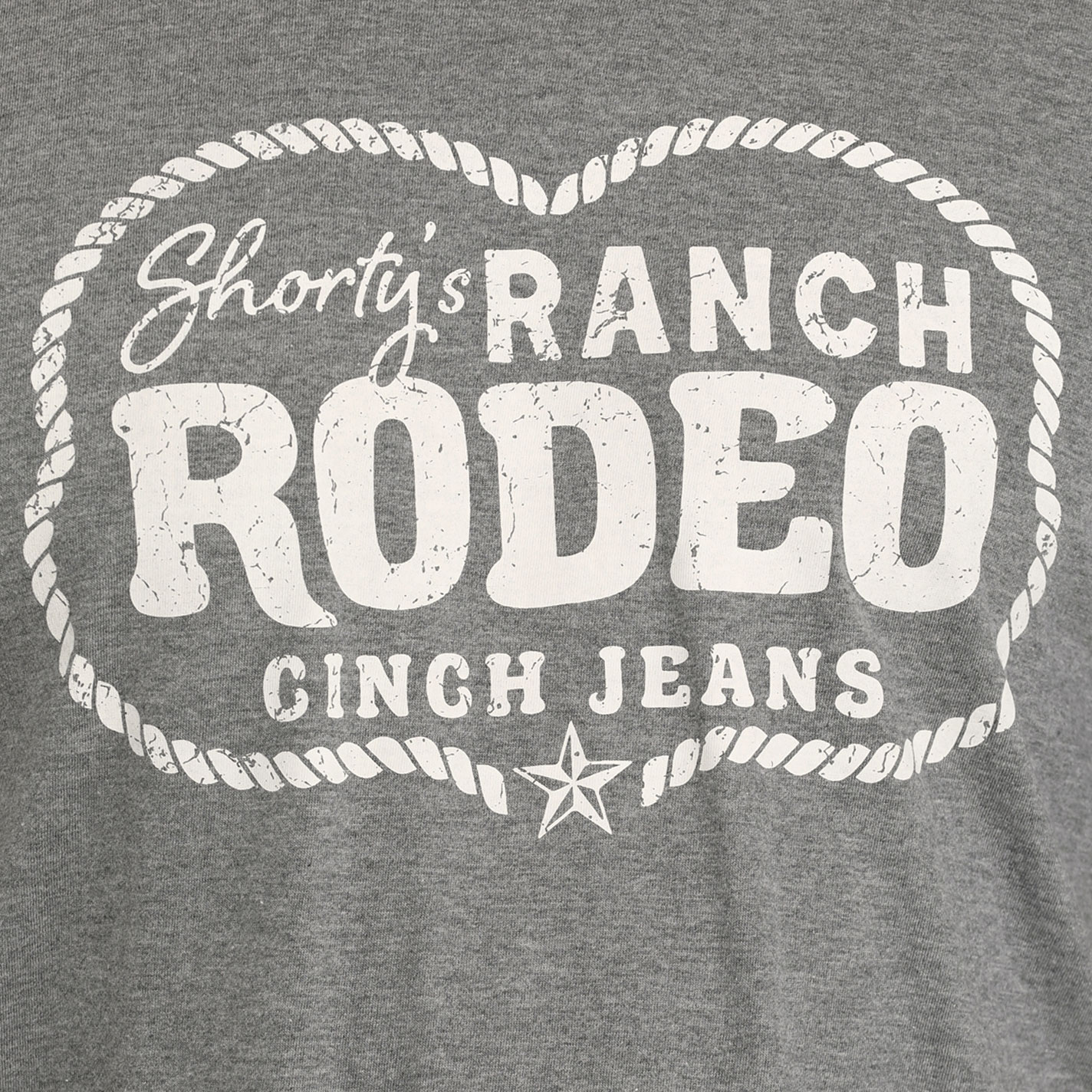 Cinch Men's Gray Shorty's Ranch Logo Graphic T-Shirt - Image 1