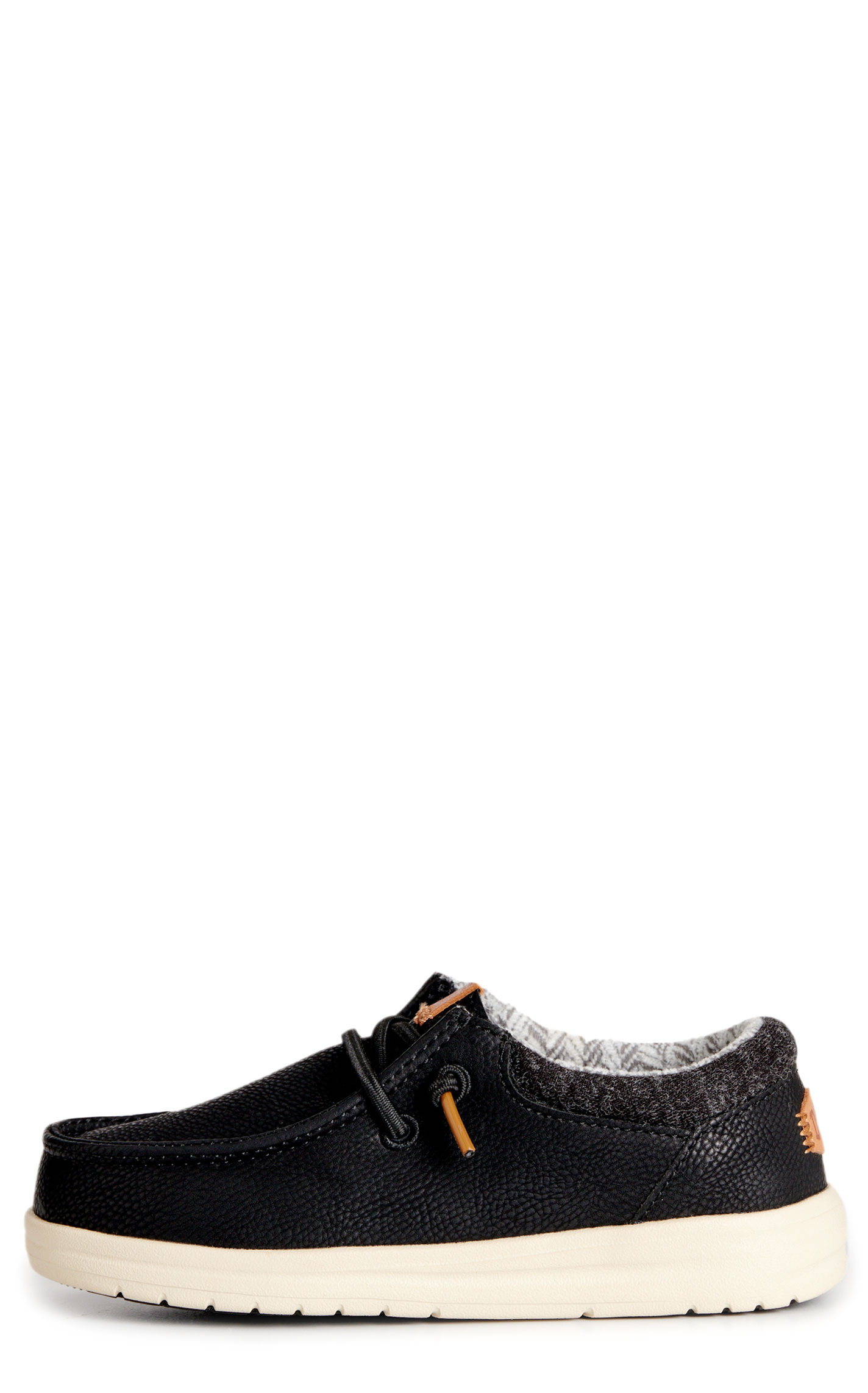 Hey Dude Toddler Boy's Paul Black Lace Moc Toe Shoes - Image 1