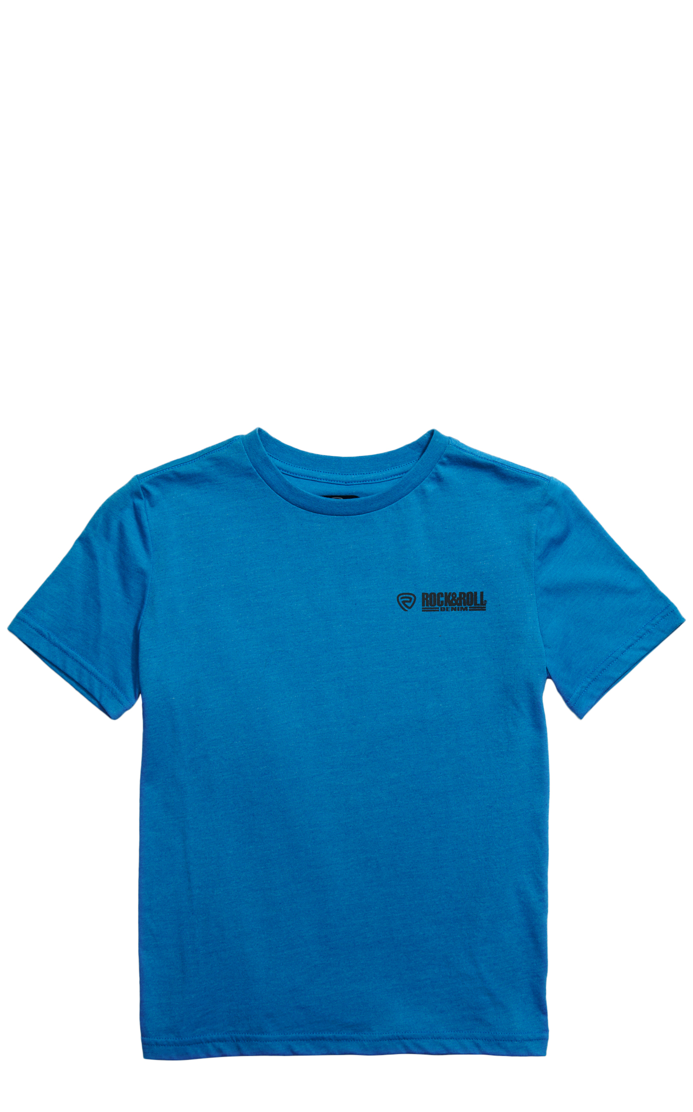 Rock & Roll Denim Boy's Cerulean Blue Bronc & Rider Graphic T-Shirt - Image 1