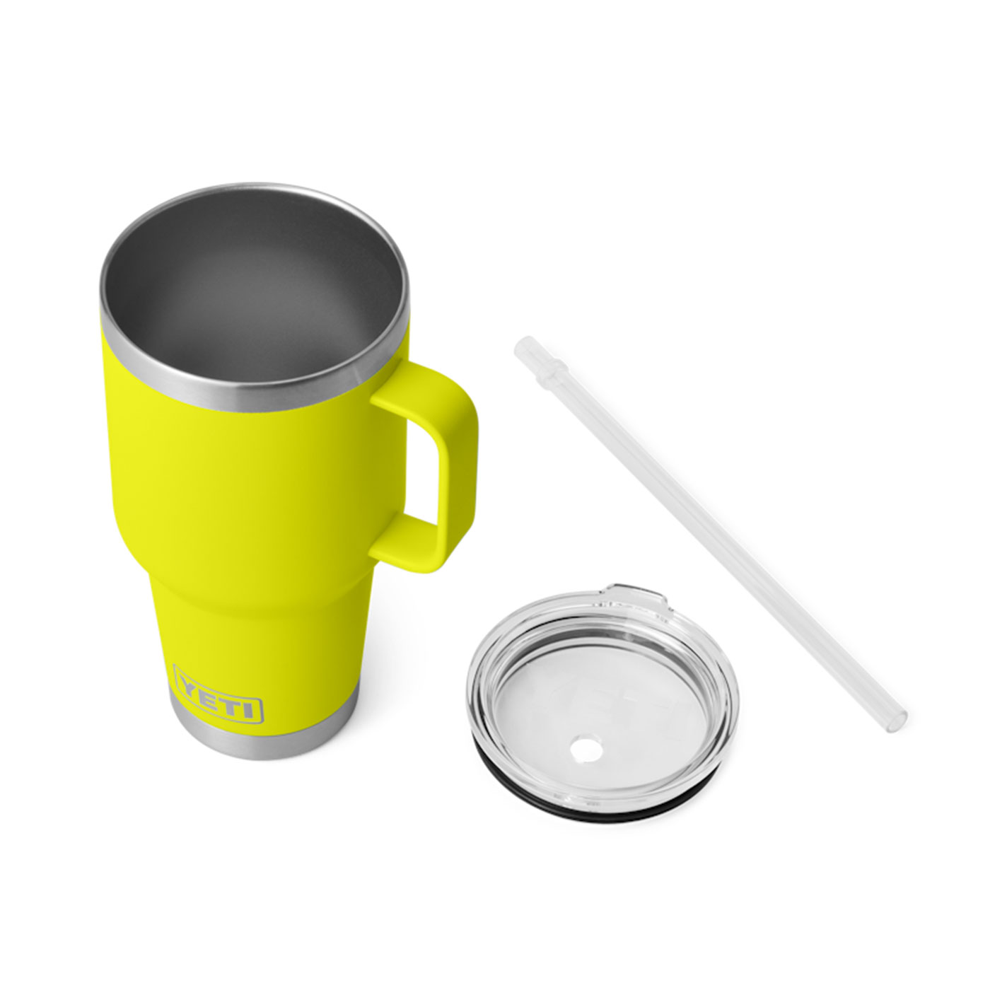 YETI Rambler Firefly Yellow 35 oz Straw Mug with Straw Lid - Image 1