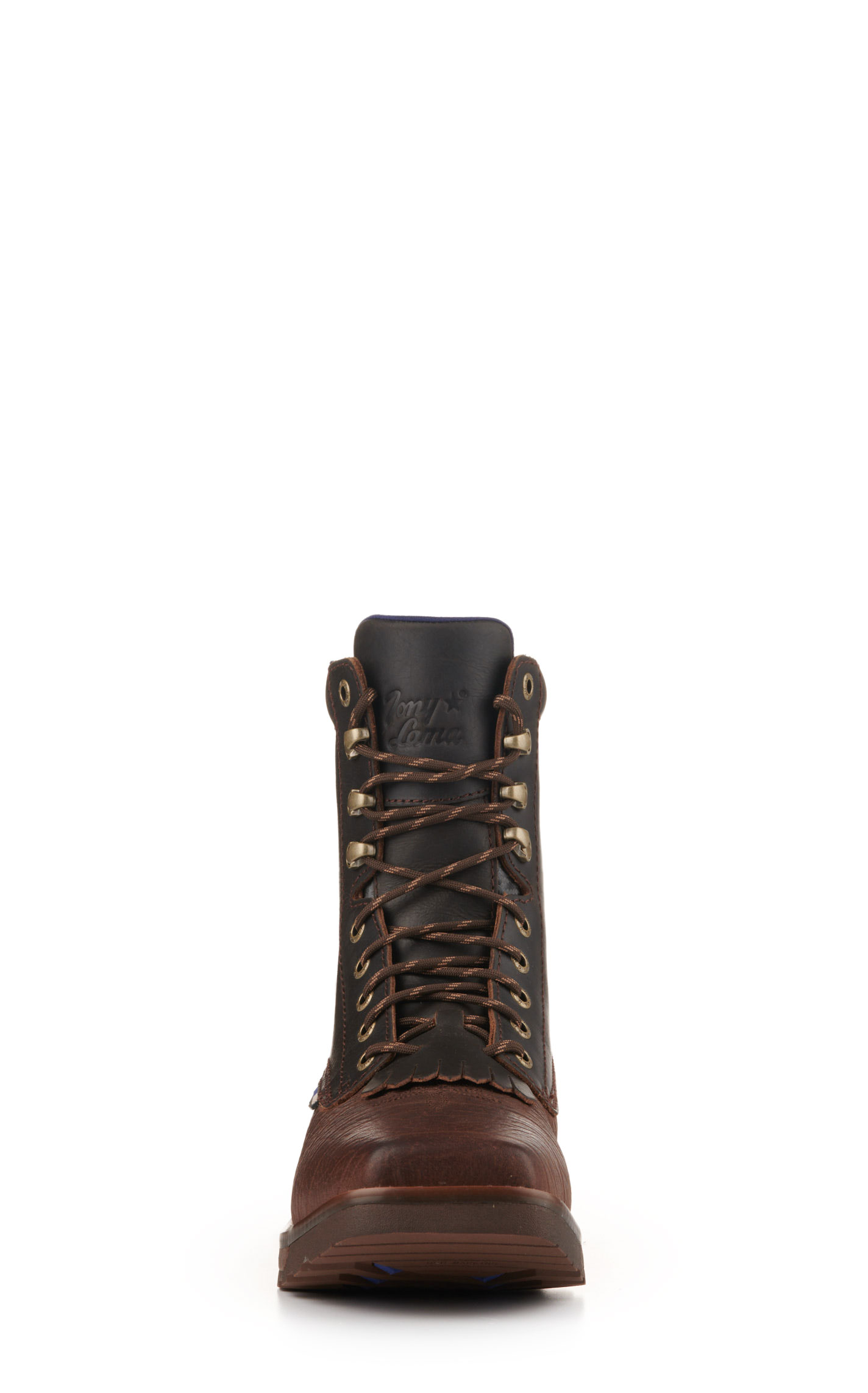 Tony Lama Men's High Range Dark Brown Waterproof Wide Square Composite Toe Work Boot - Image 1