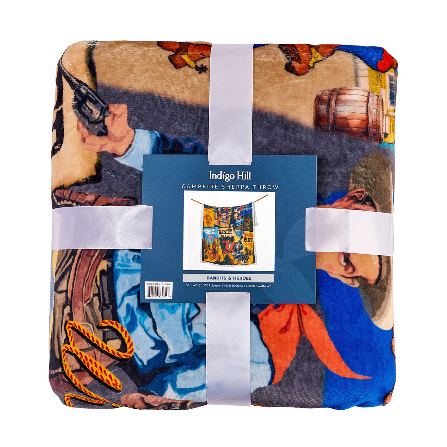 Indigo Hill Bandits & Heroes Campfire Sherpa Throw - Image 4