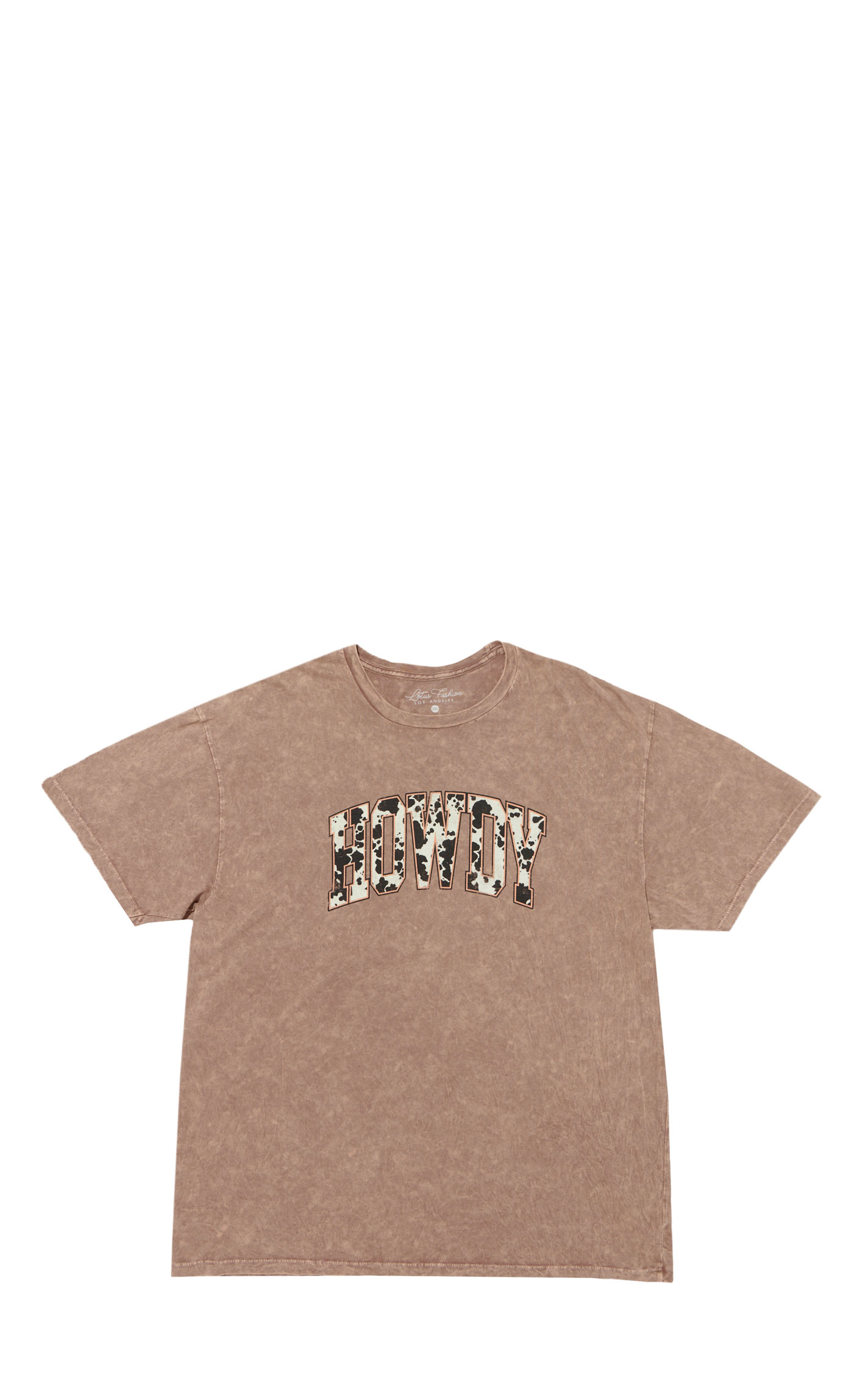 Lotus Fashion Women's Mocha Howdy Graphic T-Shirt - Plus Sizes - Image 3