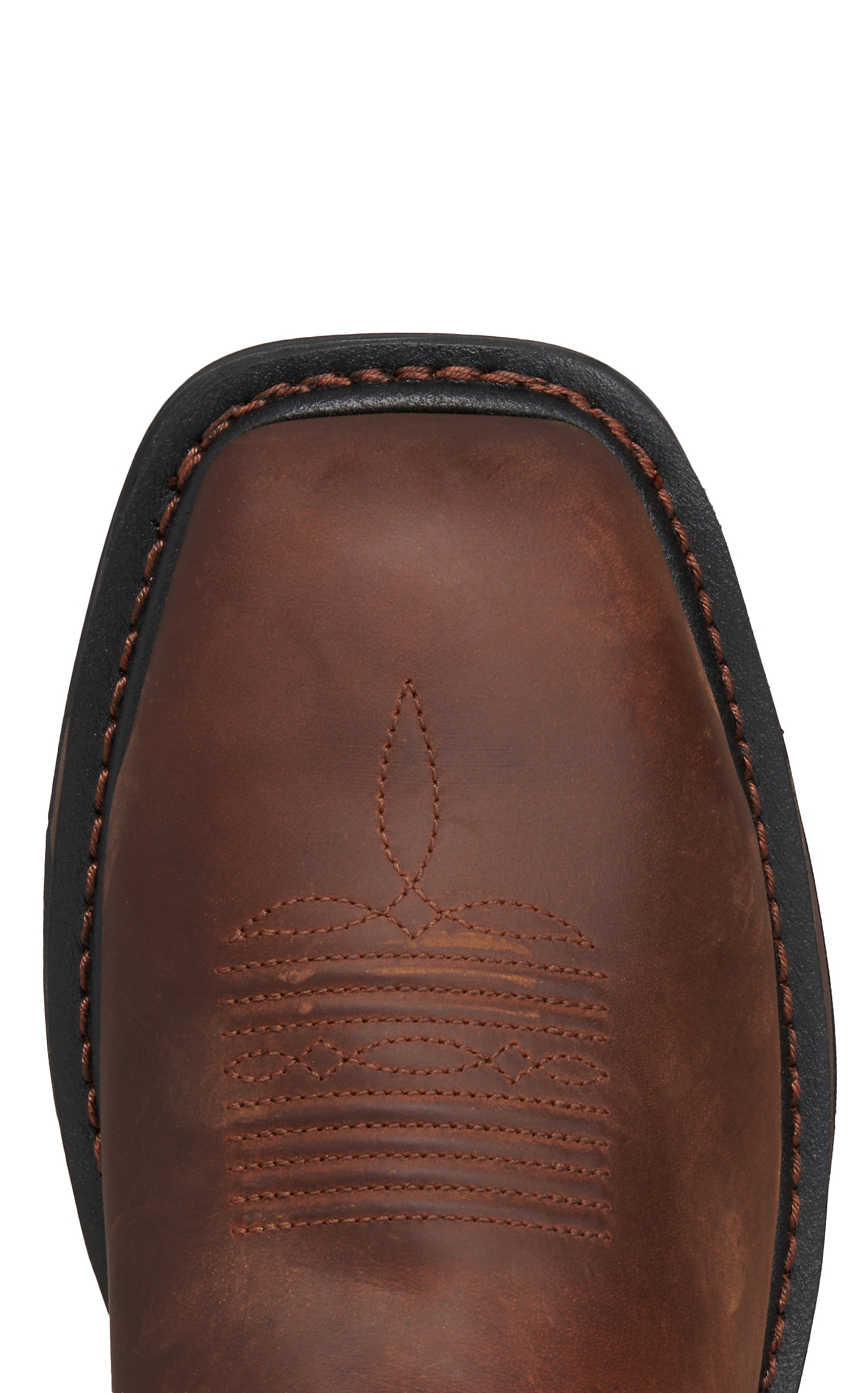 Ariat Men's WorkHog XT Patriot Distressed Brown Embroidered Flag Waterproof Square Carbon Toe Work Boot - Image 1