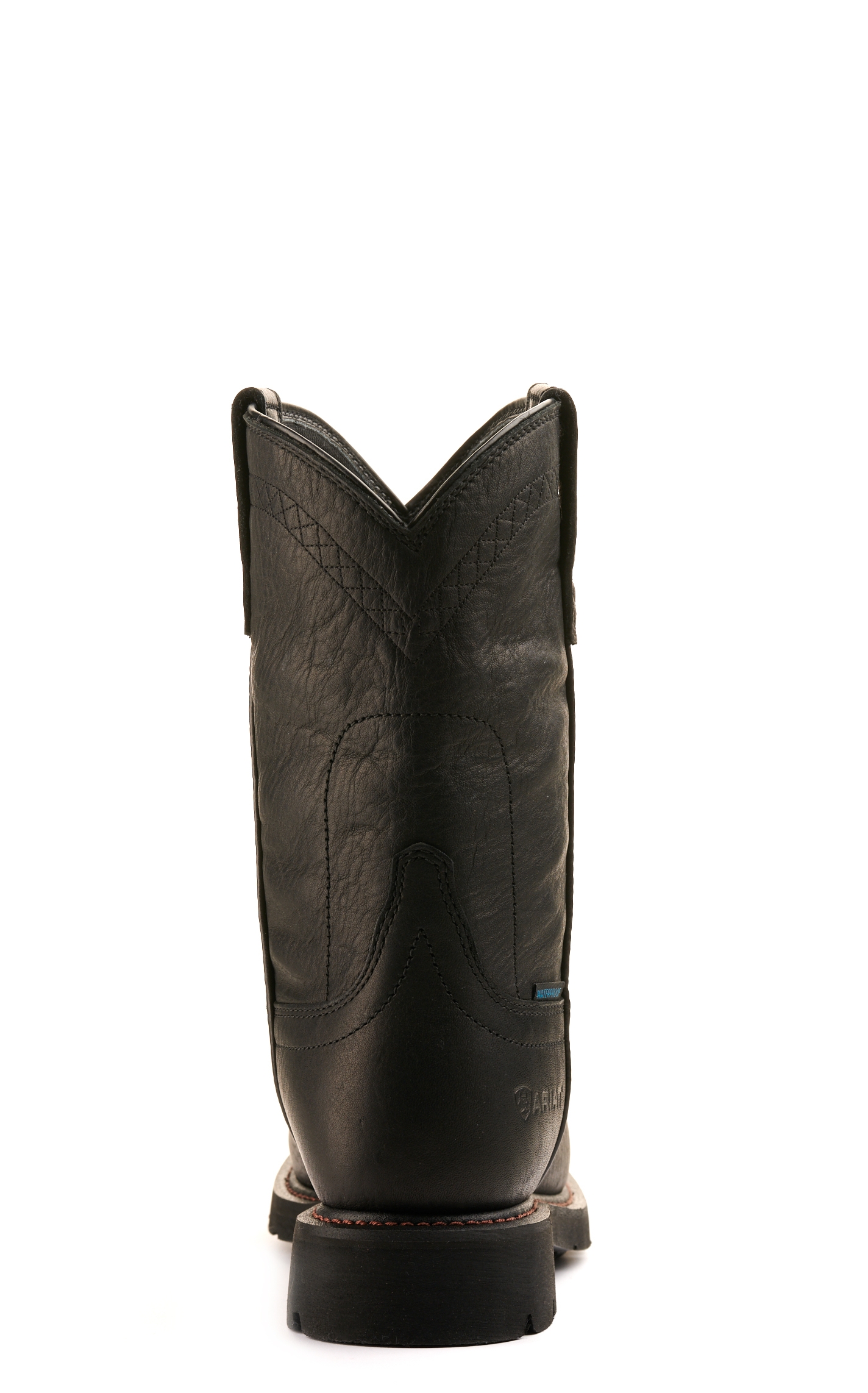 Ariat Men's Sierra Black Waterproof Round Toe Work Boot - Image 1