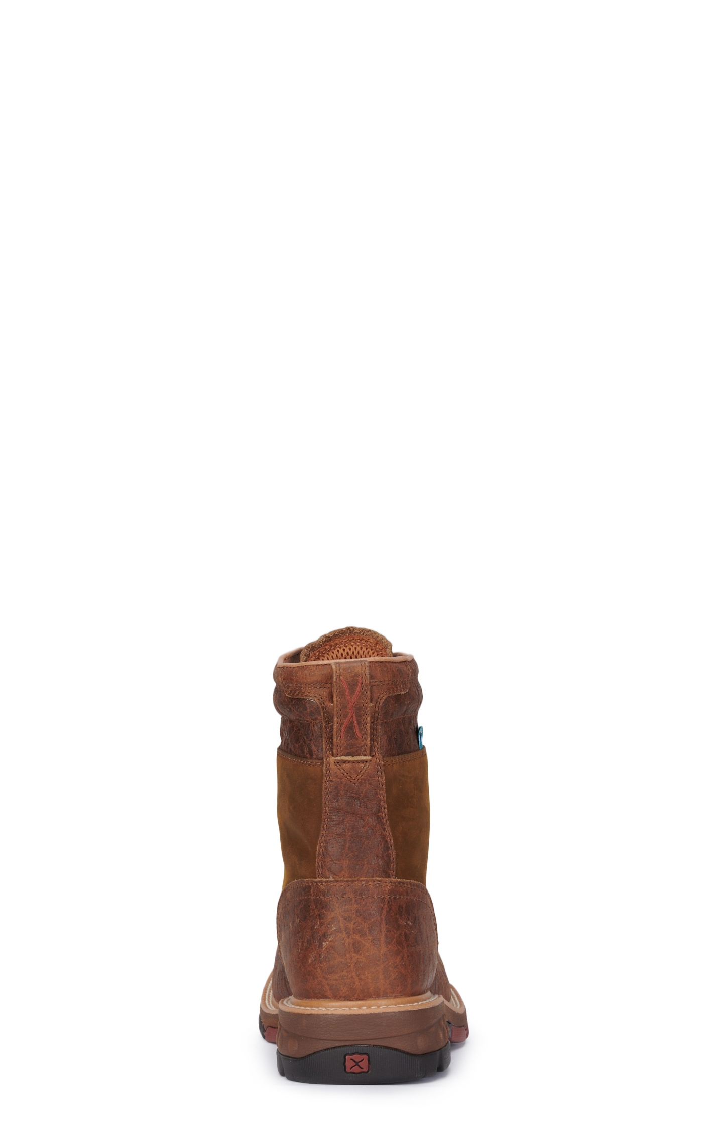 Twisted X Men's Cognac Waterproof CellStretch Square Composite Toe Lace Up Work Boot - Image 1