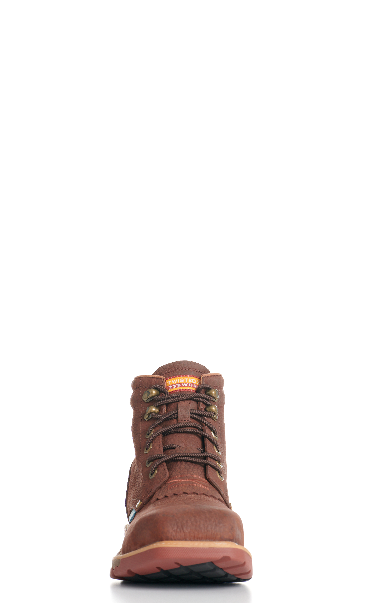 Twisted X Men's Clove Brown Waterproof Wide Square Nano Composite Toe Lace Up Work Boots - Image 6
