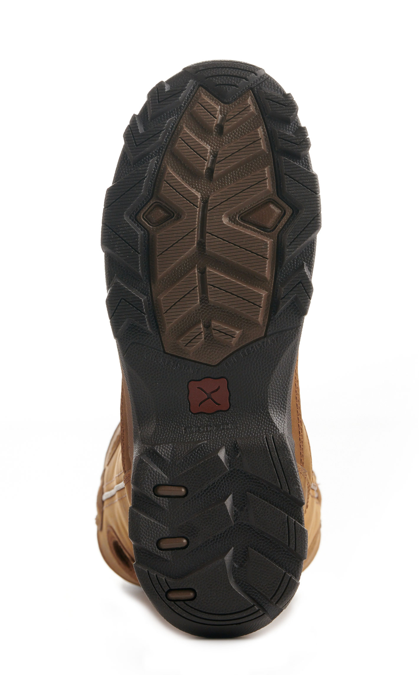 Twisted X Women's Distressed Saddle Waterproof Moc Nano Composite Toe Work Boot - Image 1