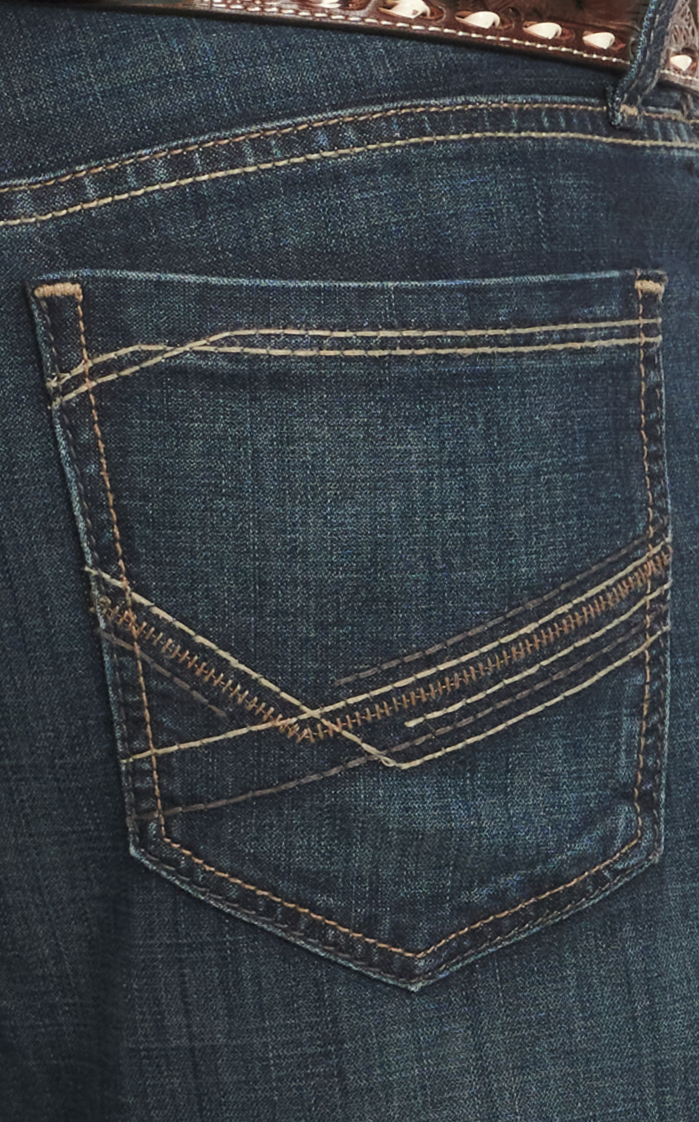 Cinch Men's Ian Dark Stone Wash Mid Rise Slim Fit Boot Cut Jeans - Image 1