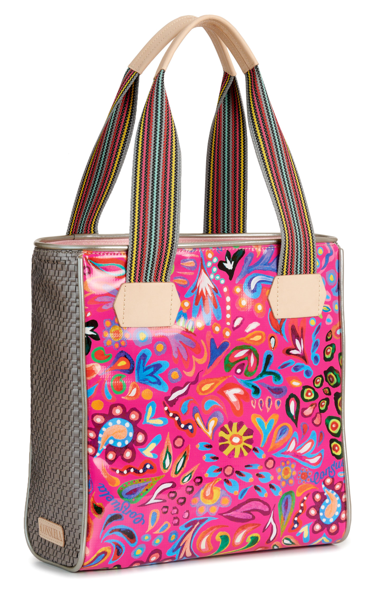Consuela Ceci Classic Pink Abstract Tote Bag - Image 1