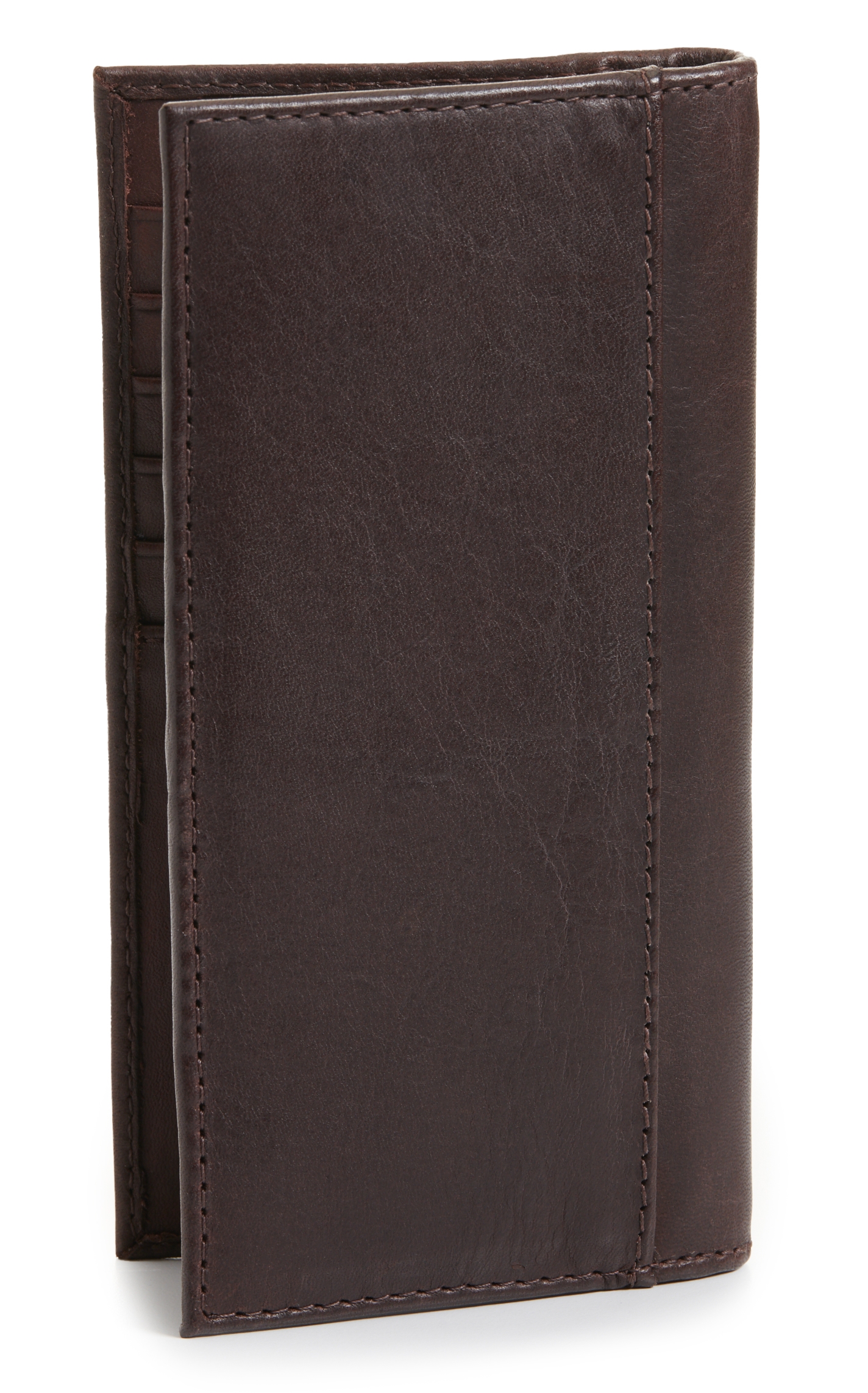 JRC & Sons Men's Chocolate Brown Ranch Hand Leather Rodeo Wallet - Image 1
