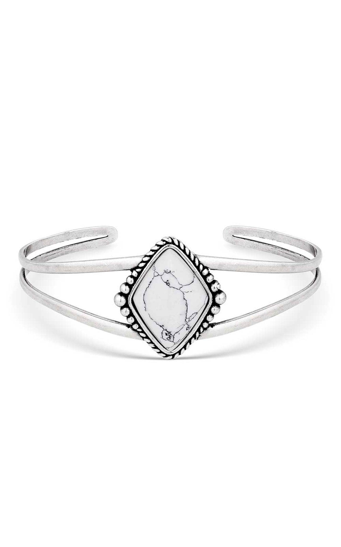 Montana Silversmiths Silver & Stone Blank Slate Bracelet - Image 1