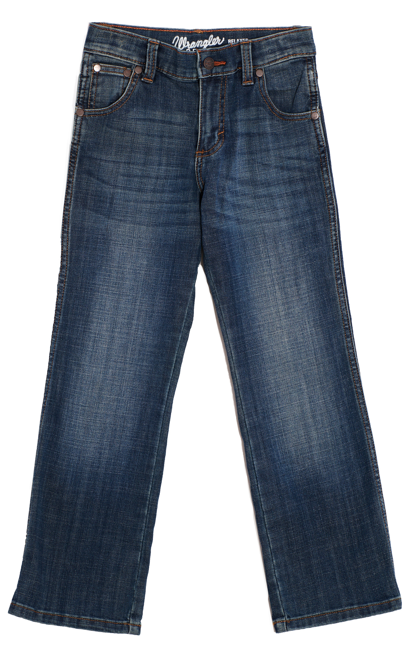 Wrangler Retro Boys' Falls City Medium Wash Relaxed Fit Boot Cut Leg Stretch Jean (1T-7) - Image 1