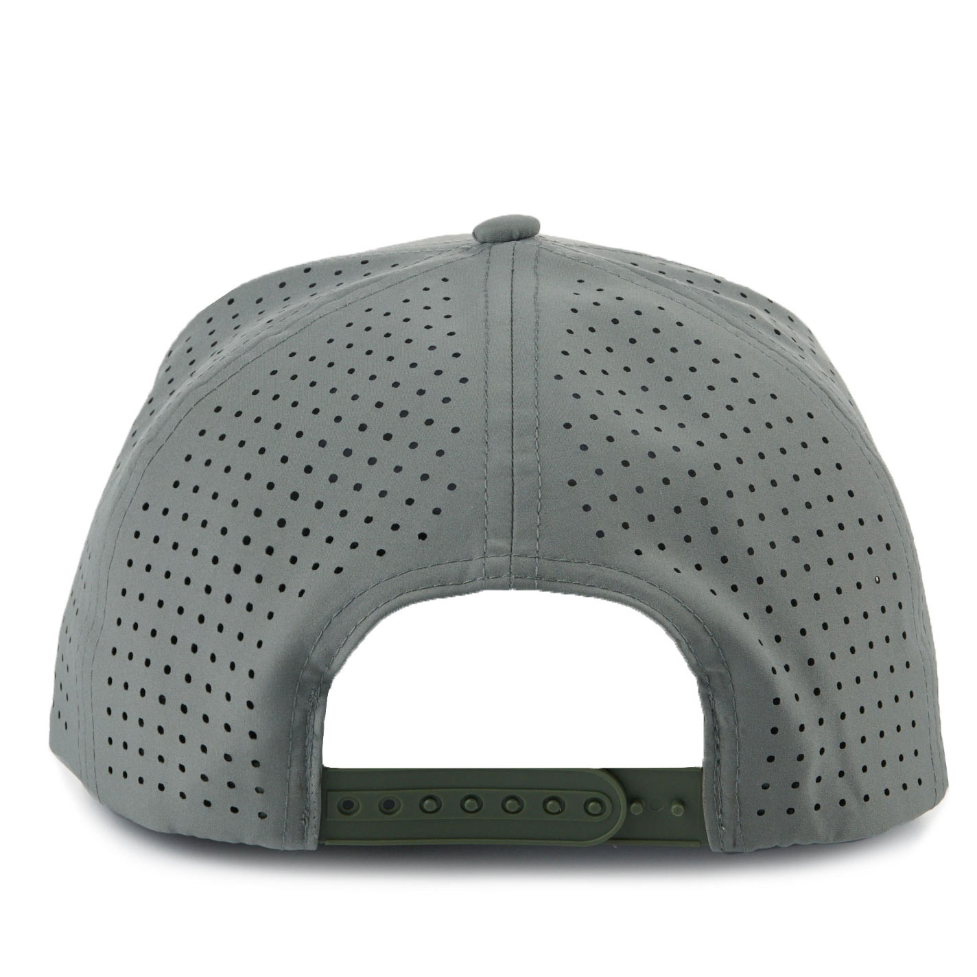 Armadillo Hat Co. Ace Gray with White Stitched Logo and Rope Accent Snapback Cap - Image 1