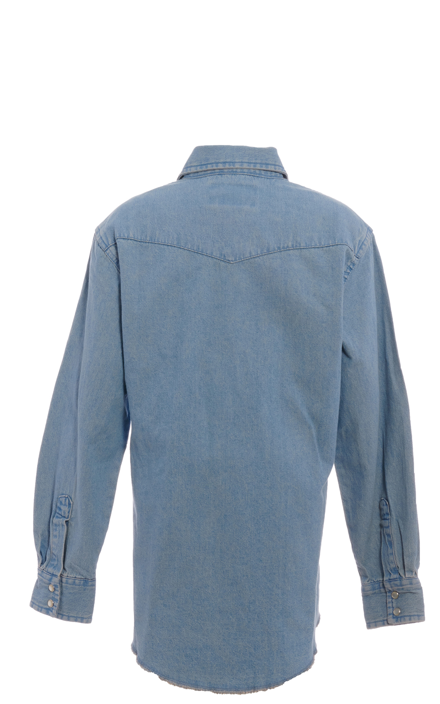 Wrangler Boys' Long Sleeve Denim Western Shirt - Image 1